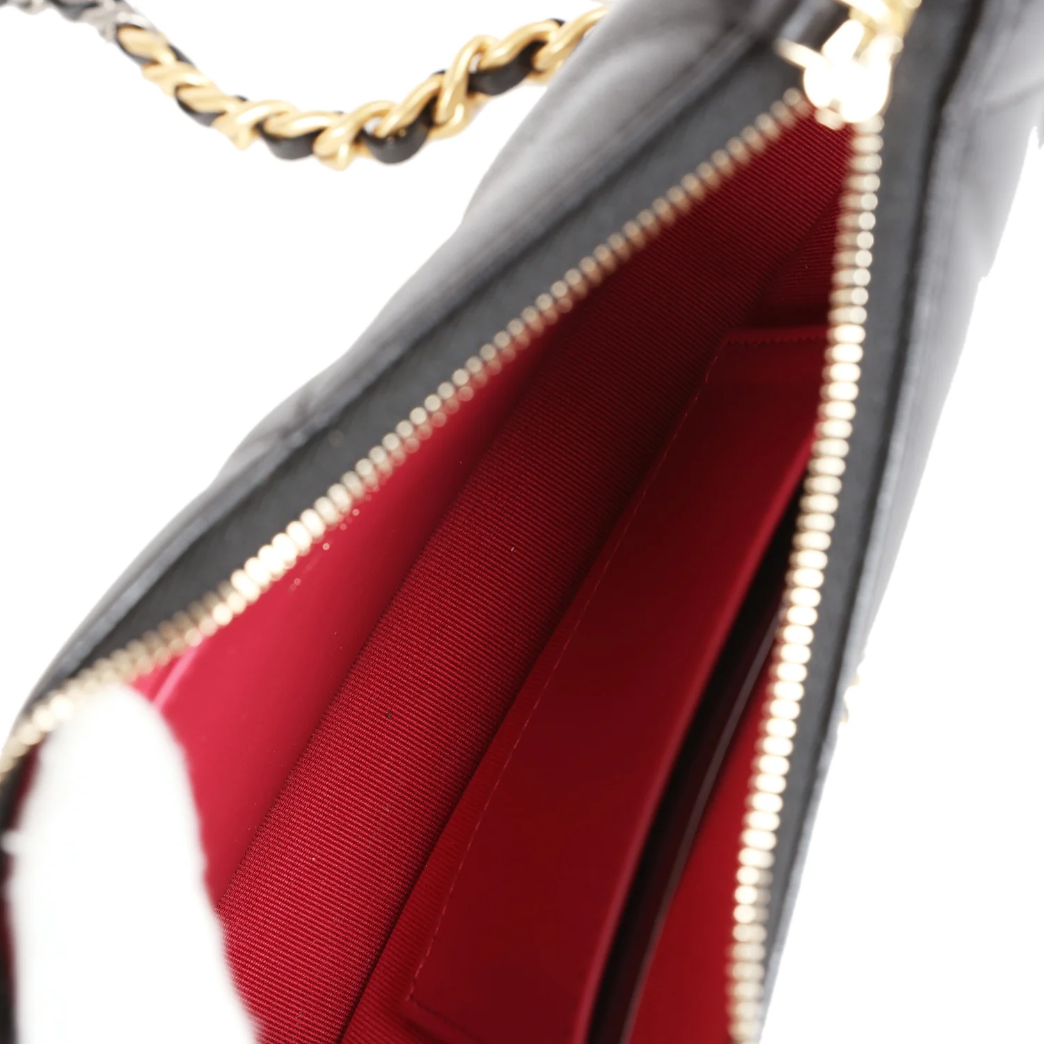 Chanel 19 Hobo Chain Bag Black Calfskin Mixed Metal Hardware - Image 9