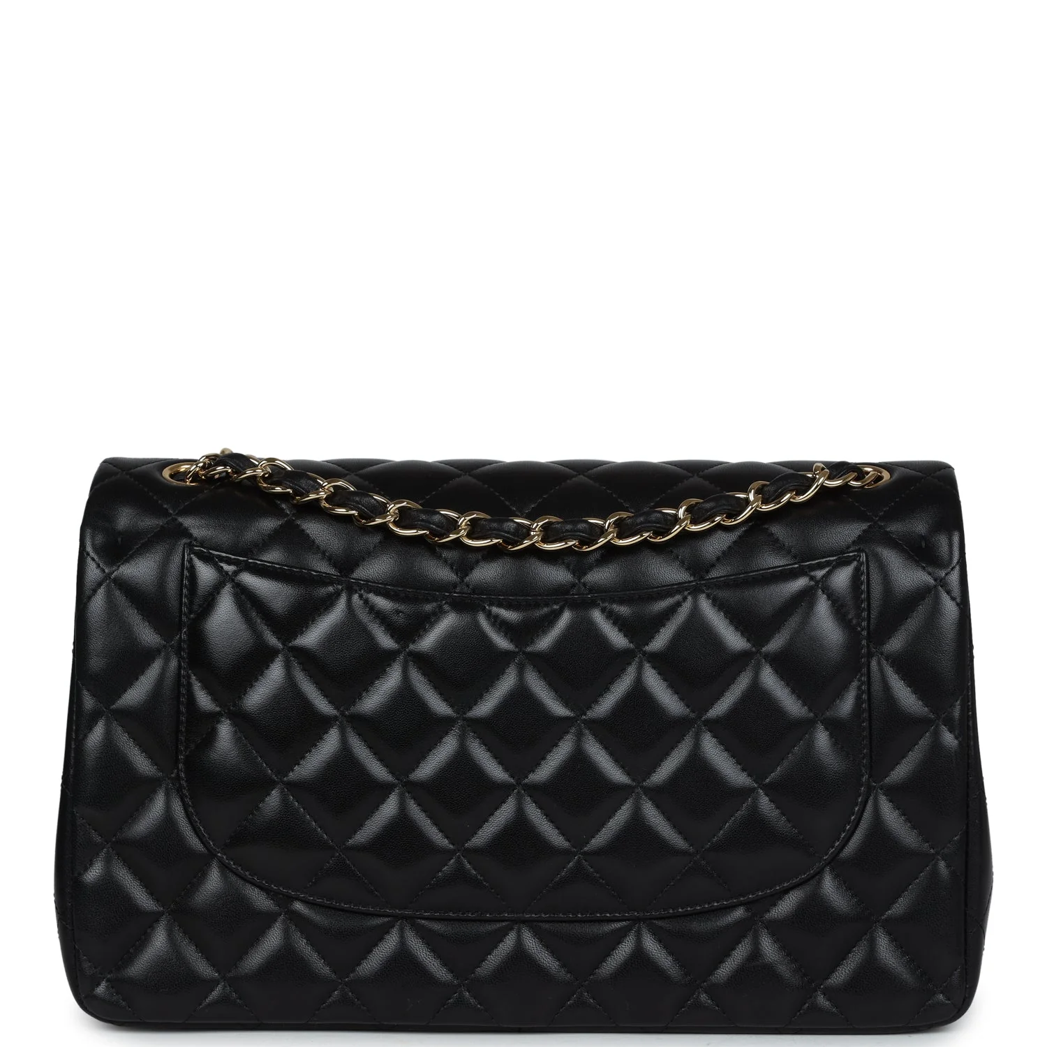 Chanel Jumbo Classic Double Flap Black Lambskin Gold Hardware - Image 4