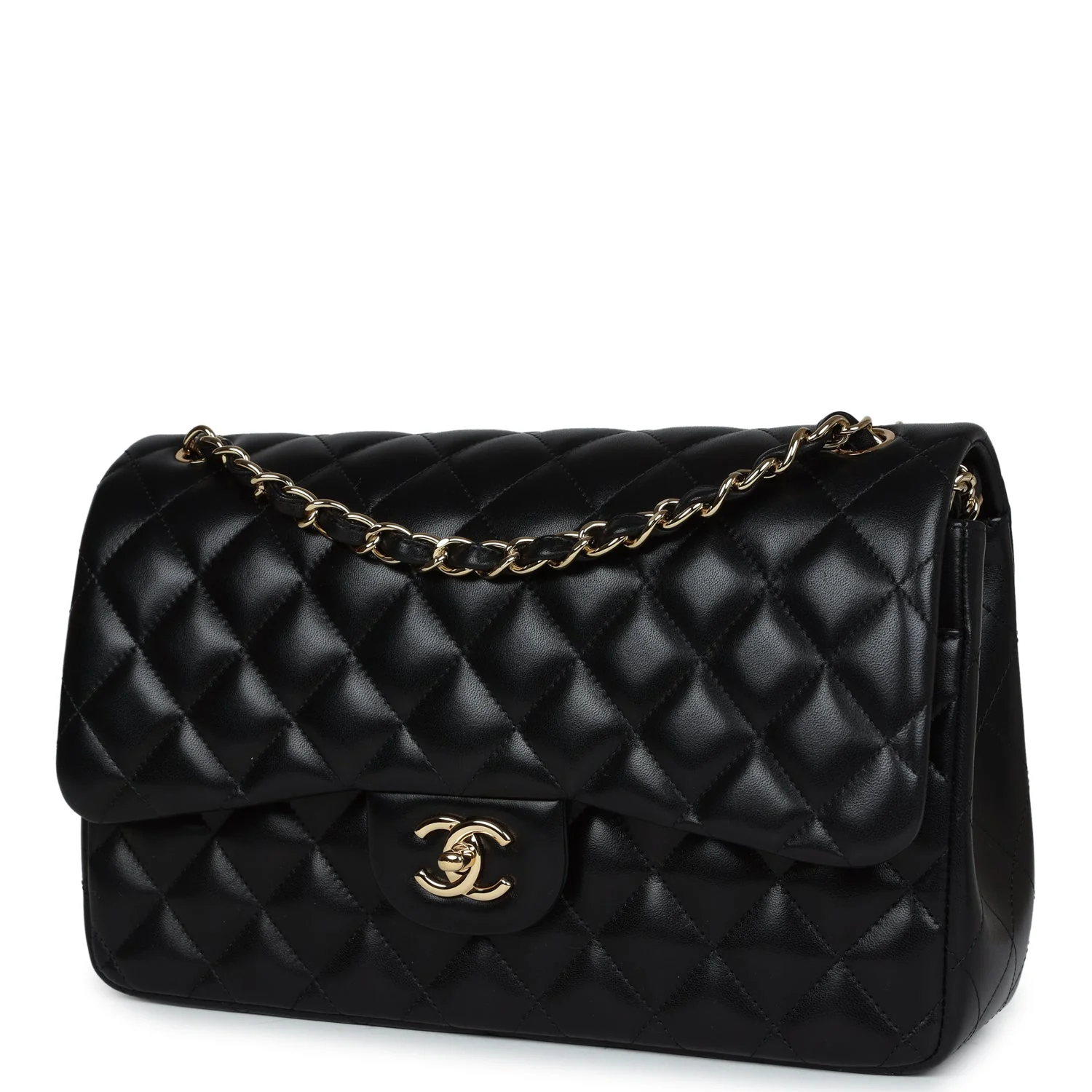 Chanel Jumbo Classic Double Flap Black Lambskin Gold Hardware - Image 5