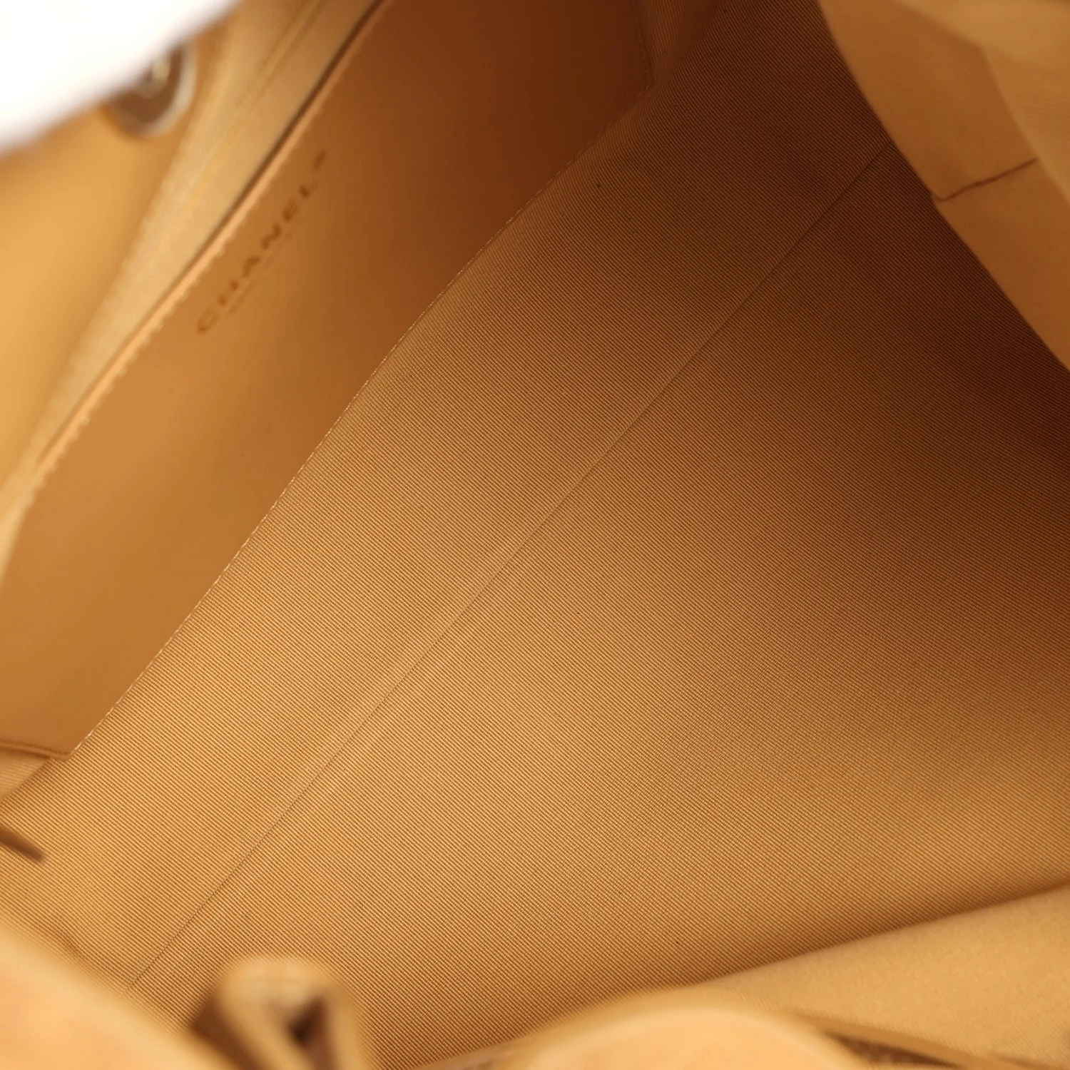 Chanel Maxi Hobo Bag Beige Suede Antique Gold Hardware - Image 8