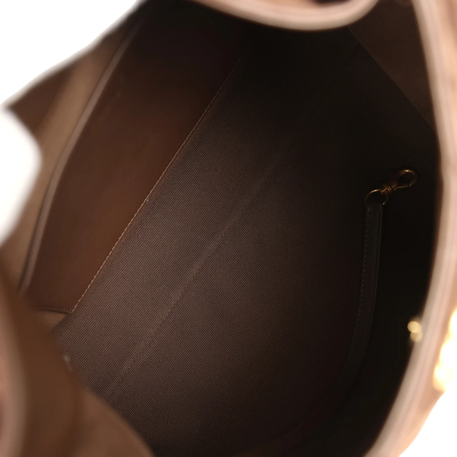 Chanel Maxi Hobo Bag Dark Brown Suede Antique Gold Hardware - Image 8