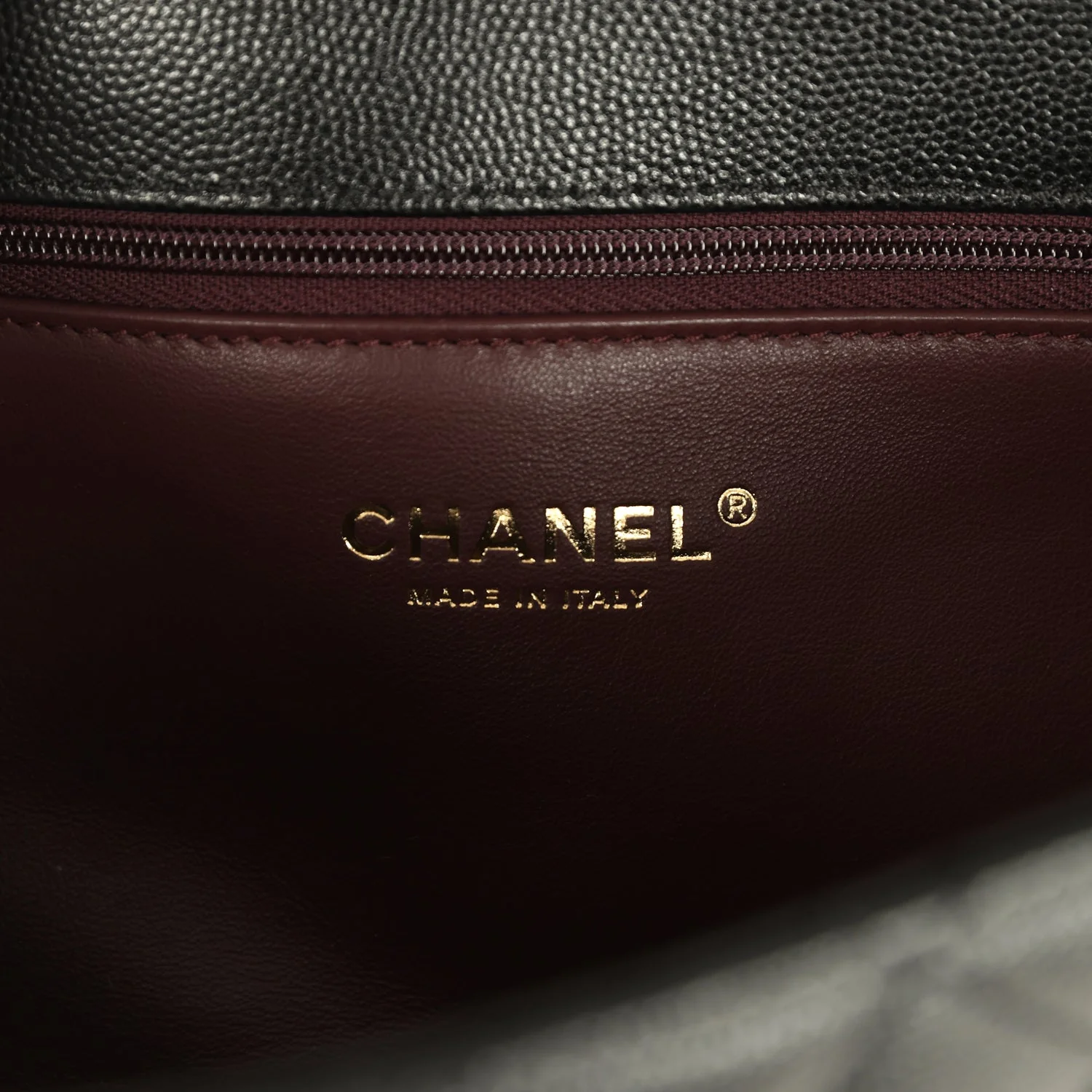 Chanel Maxi Top Handle Long Flap Bag Black Shiny Caviar Light Gold Hardware - Image 9