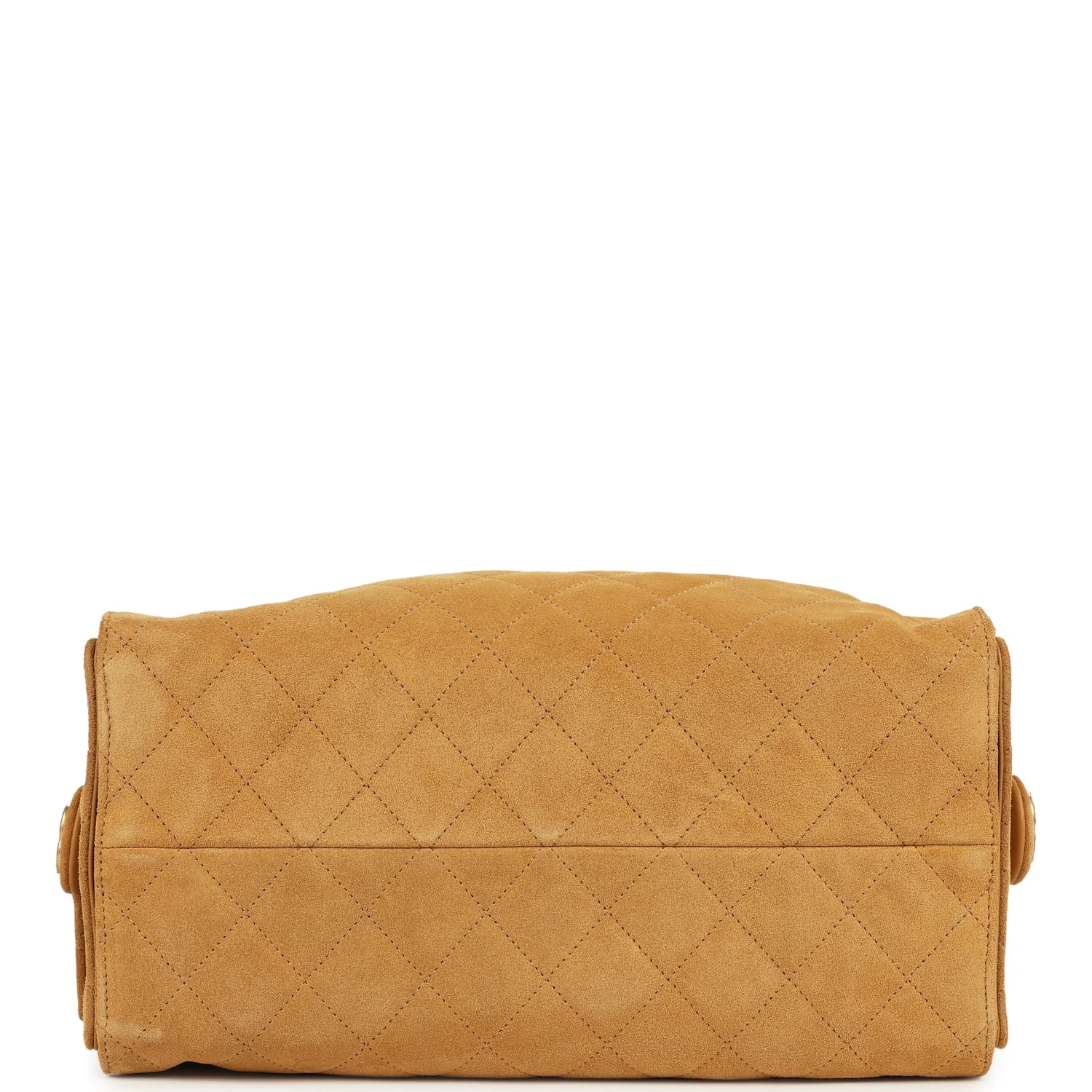 Chanel Medium 25 Hobo Bag Beige Suede Antique Gold Hardware - Image 6