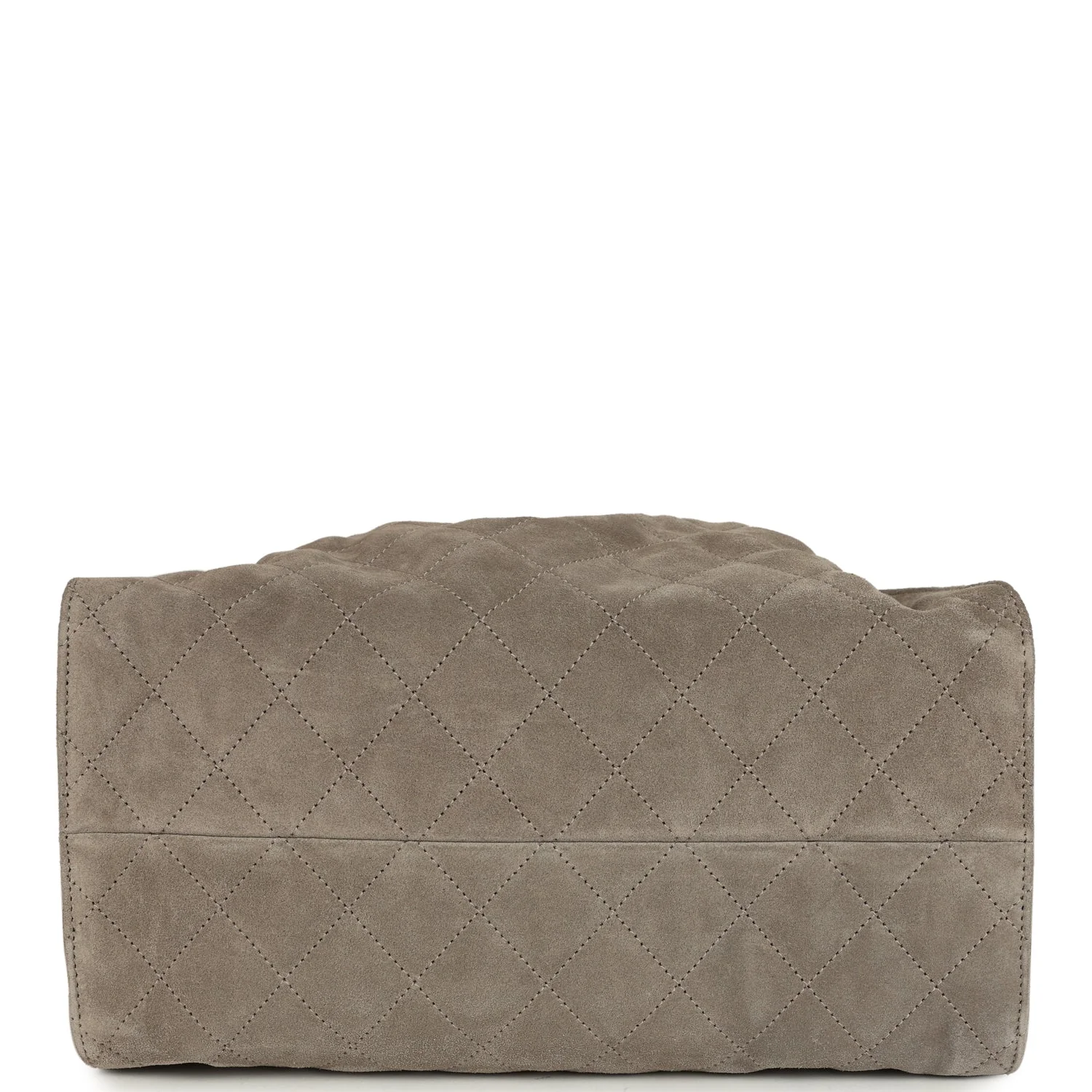 Chanel Medium 25 Hobo Bag Dark Grey Suede Antique Gold Hardware - Image 7