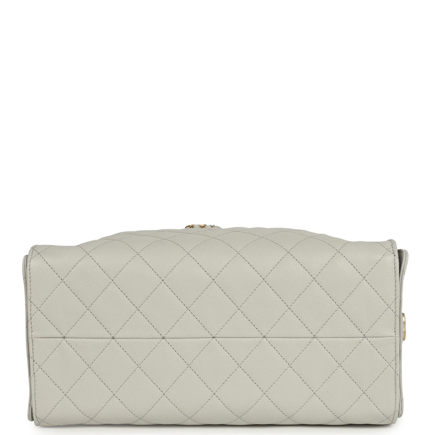 Chanel Medium 25 Hobo Bag Light Grey Caviar Antique Gold Hardware - Image 7