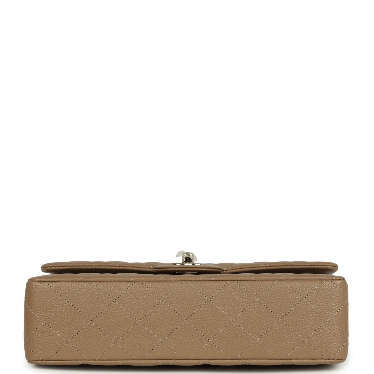 Chanel Medium Classic Double Flap Bag Light Brown Caviar Light Gold Hardware - Image 6