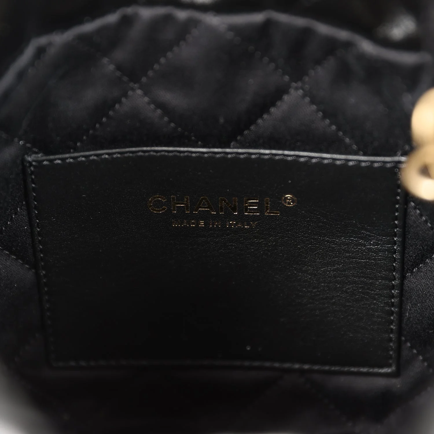 Chanel Mini 22 Bag Black Calfskin Gold Hardware - Image 11