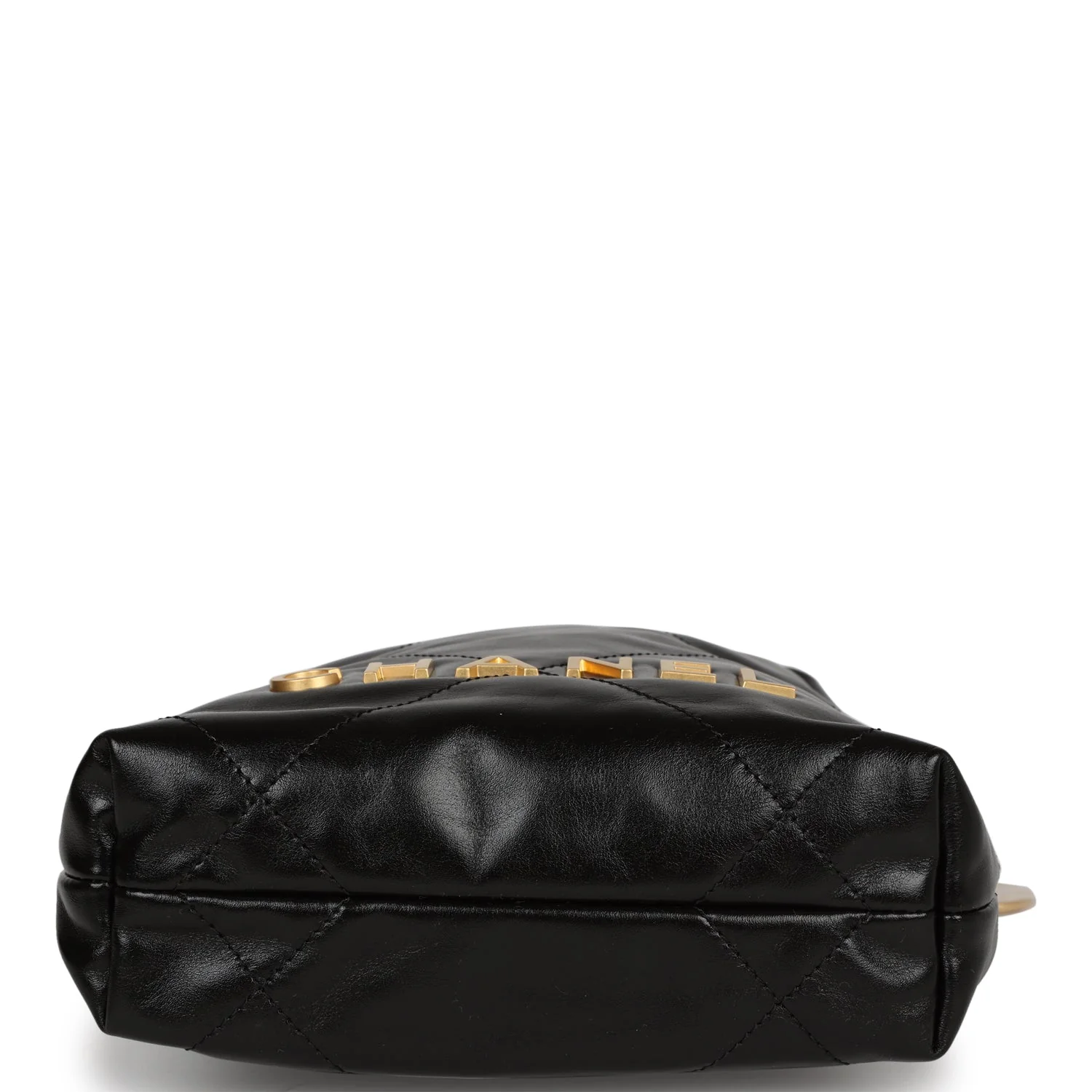 Chanel Mini 22 Bag Black Calfskin Gold Hardware - Image 7