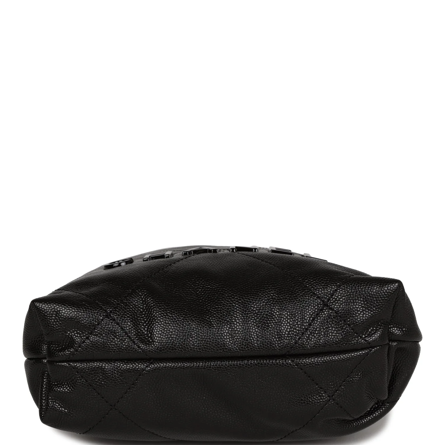 Chanel Mini 22 Bag Black Grained Calfskin Gold Hardware - Image 6