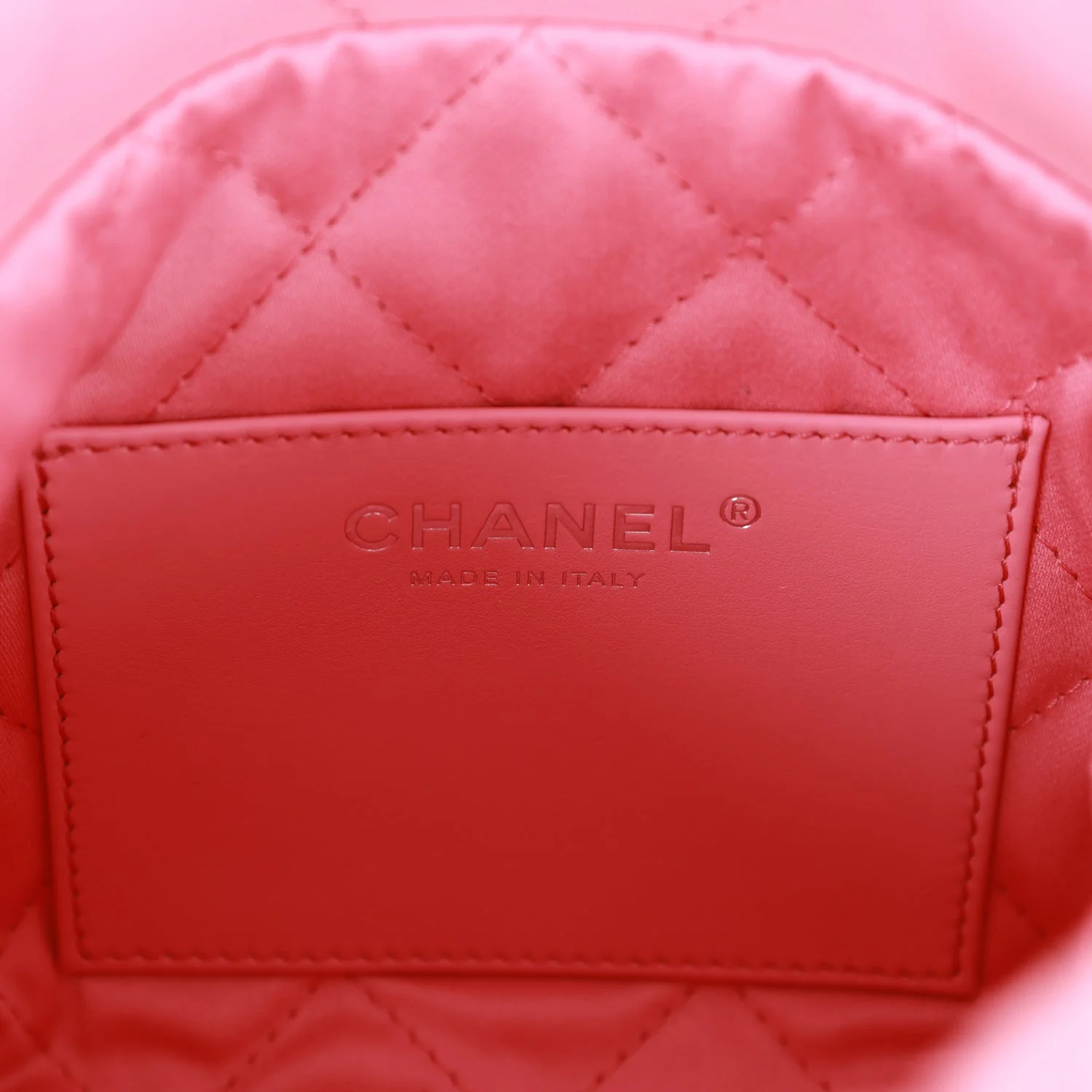 Chanel Mini 22 Bag Pink Calfskin Silver Hardware - Image 9