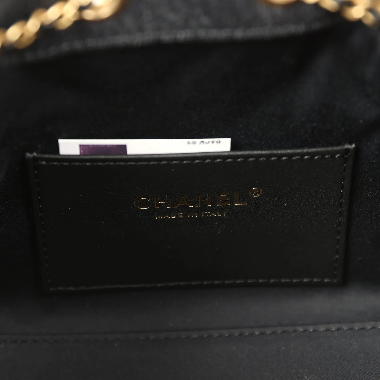 Chanel Mini 25 Hobo Bag Black Washed Denim Antique Gold Hardware - Image 9