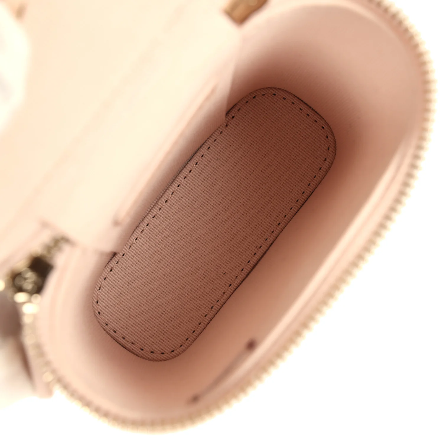 Chanel Mini Clutch Vanity Bag Beige Caviar Light Gold Hardware - Image 8