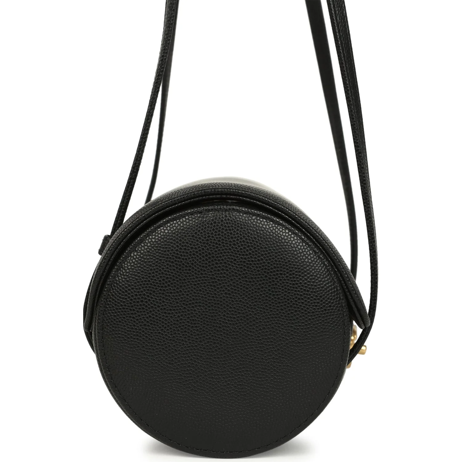 Chanel Preppy Coco Bowling Bag Black Shiny Caviar Brushed Gold Hardware - Image 3