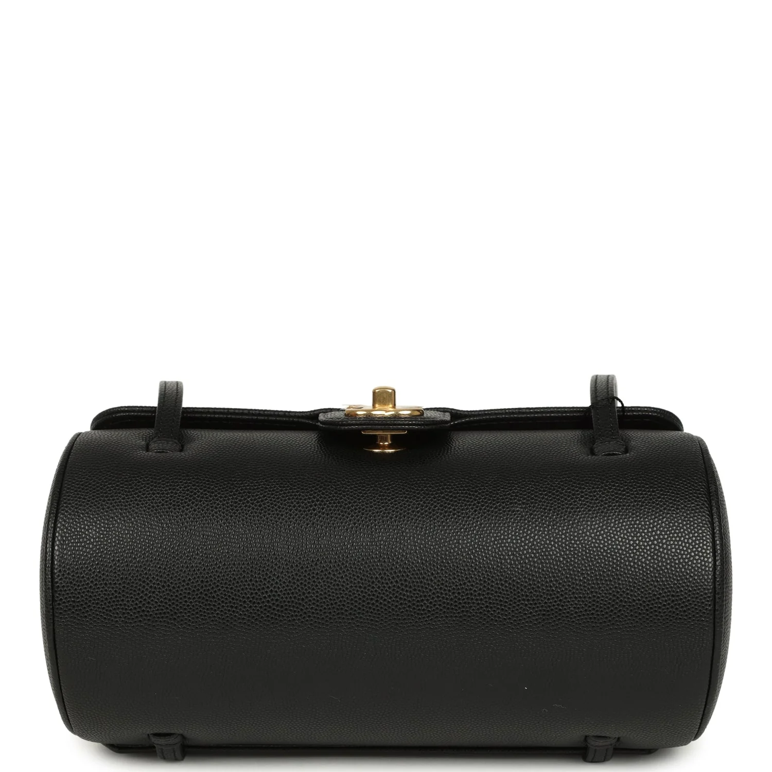 Chanel Preppy Coco Bowling Bag Black Shiny Caviar Brushed Gold Hardware - Image 6