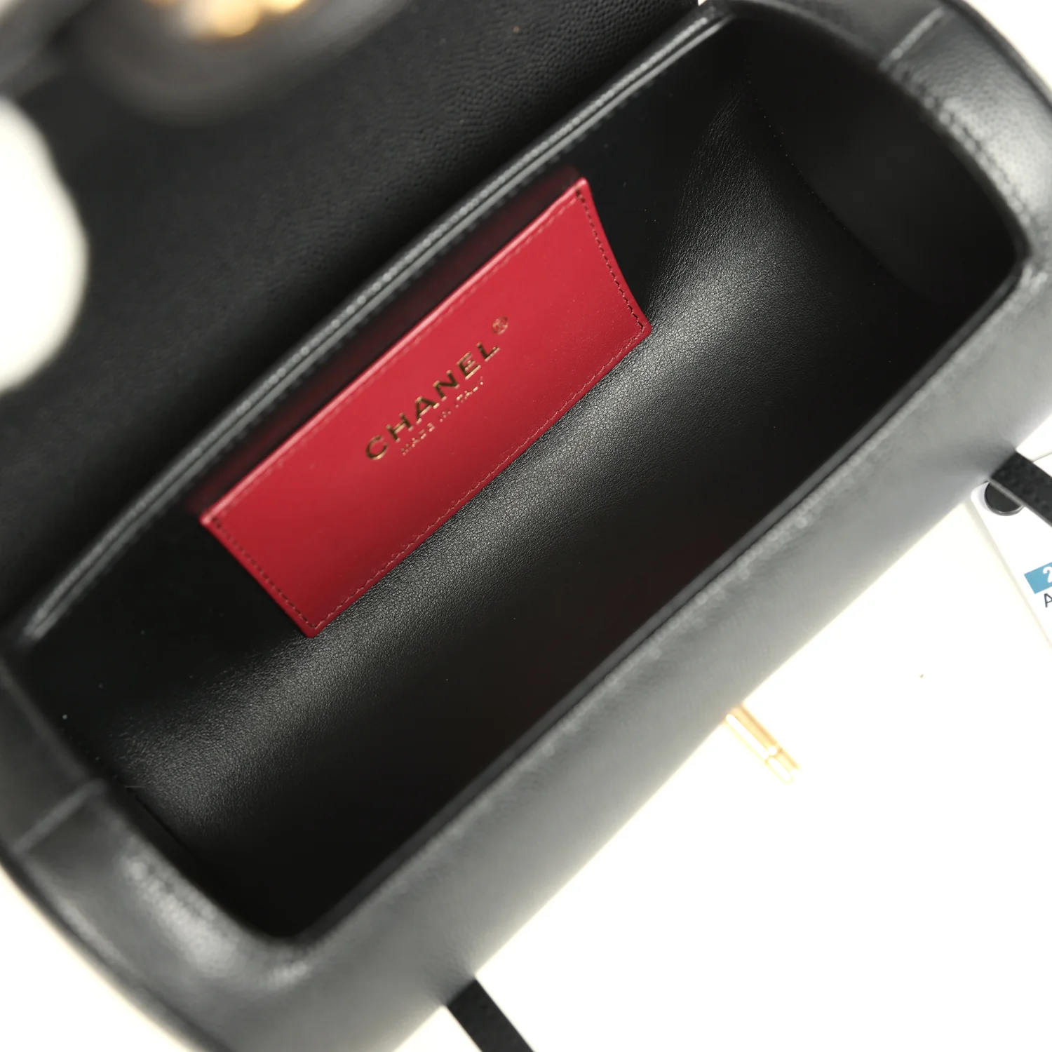 Chanel Preppy Coco Bowling Bag Black Shiny Caviar Brushed Gold Hardware - Image 8