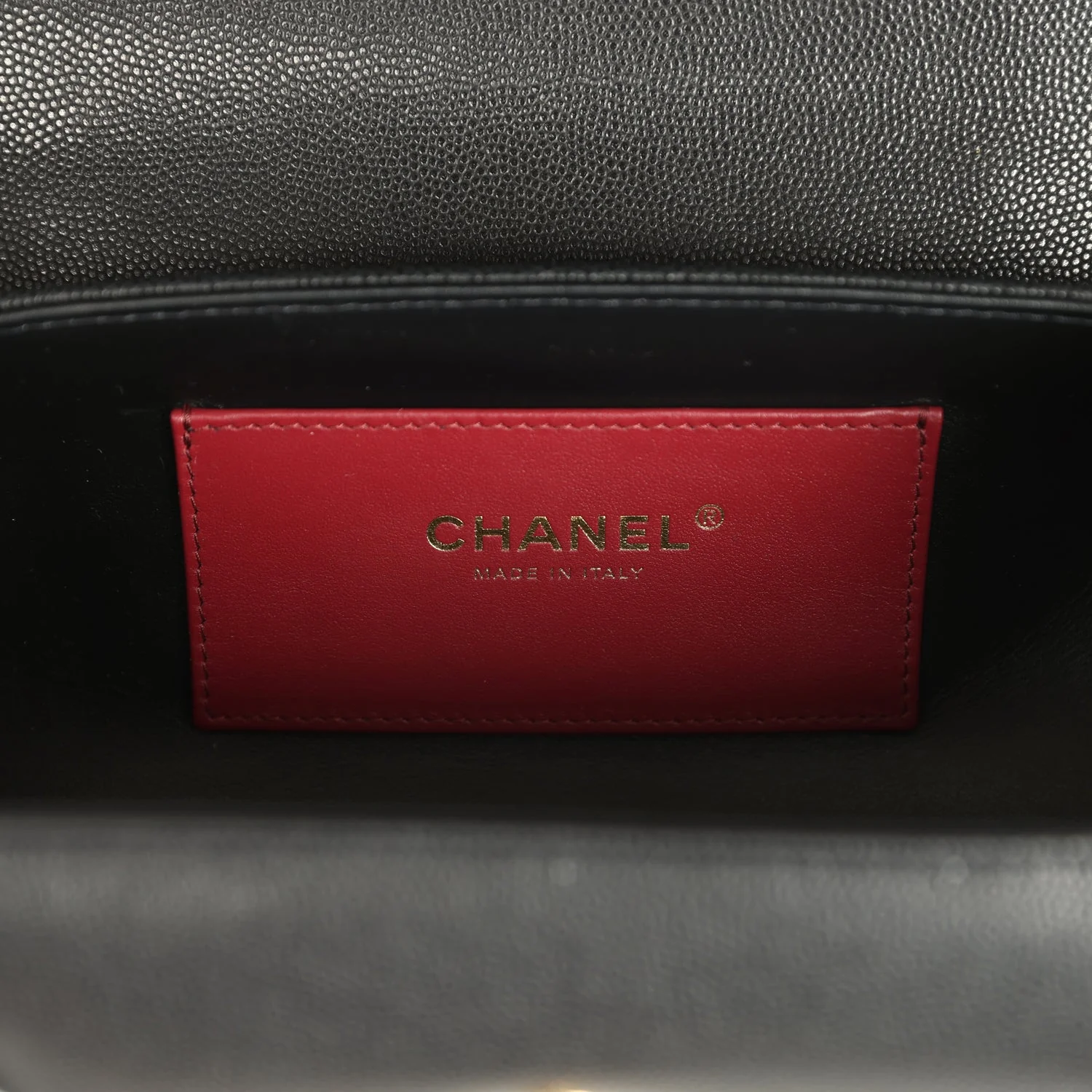 Chanel Preppy Coco Bowling Bag Black Shiny Caviar Brushed Gold Hardware - Image 9