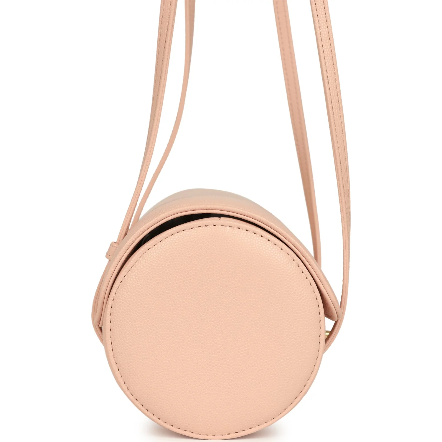 Chanel Preppy Coco Bowling Bag Light Pink Shiny Caviar Brushed Gold Hardware - Image 3
