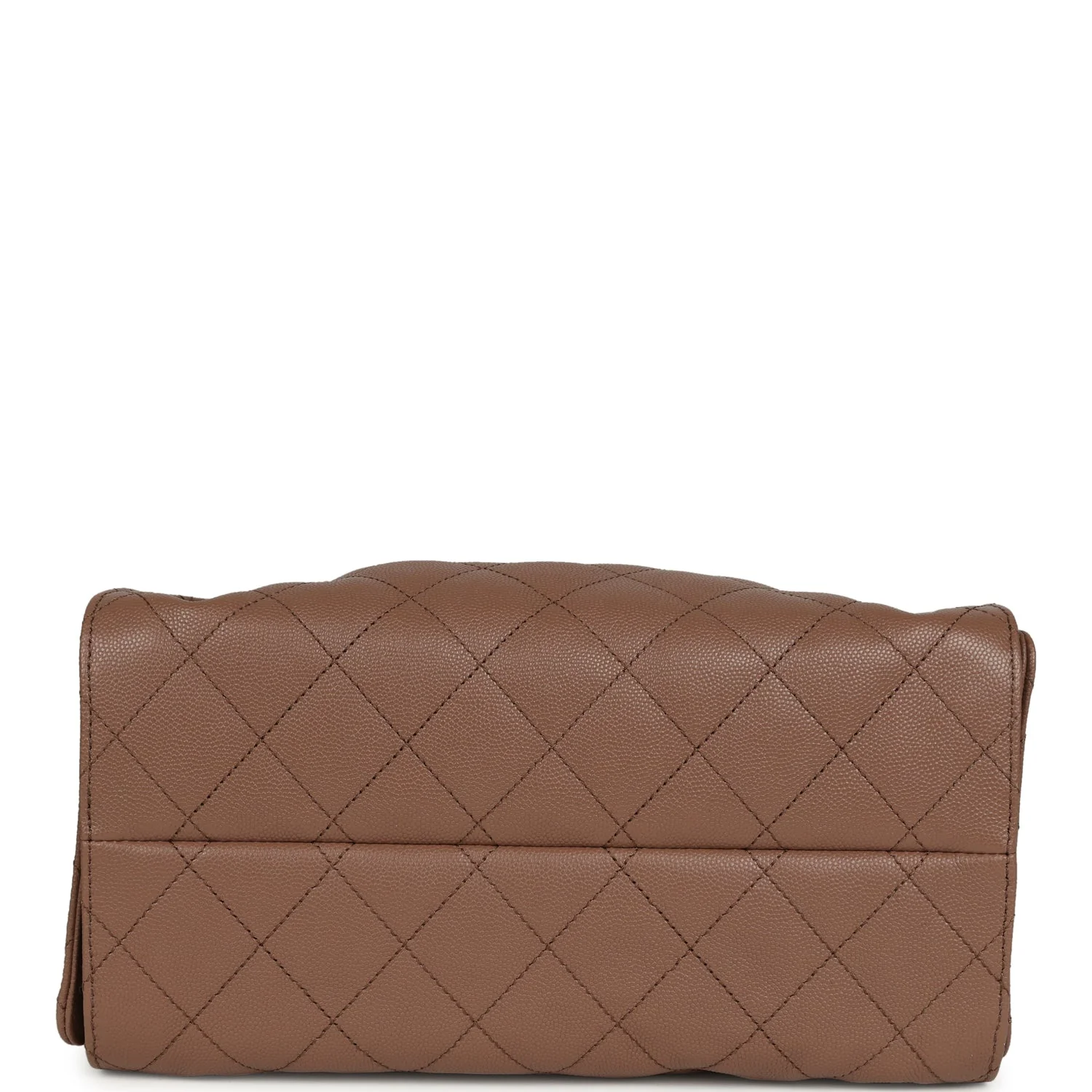 Chanel Small 25 Hobo Bag Brown Caviar Antique Gold Hardware - Image 6