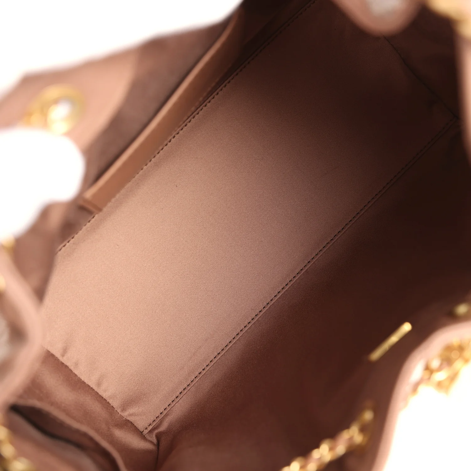 Chanel Small 25 Hobo Bag Brown Caviar Antique Gold Hardware - Image 8