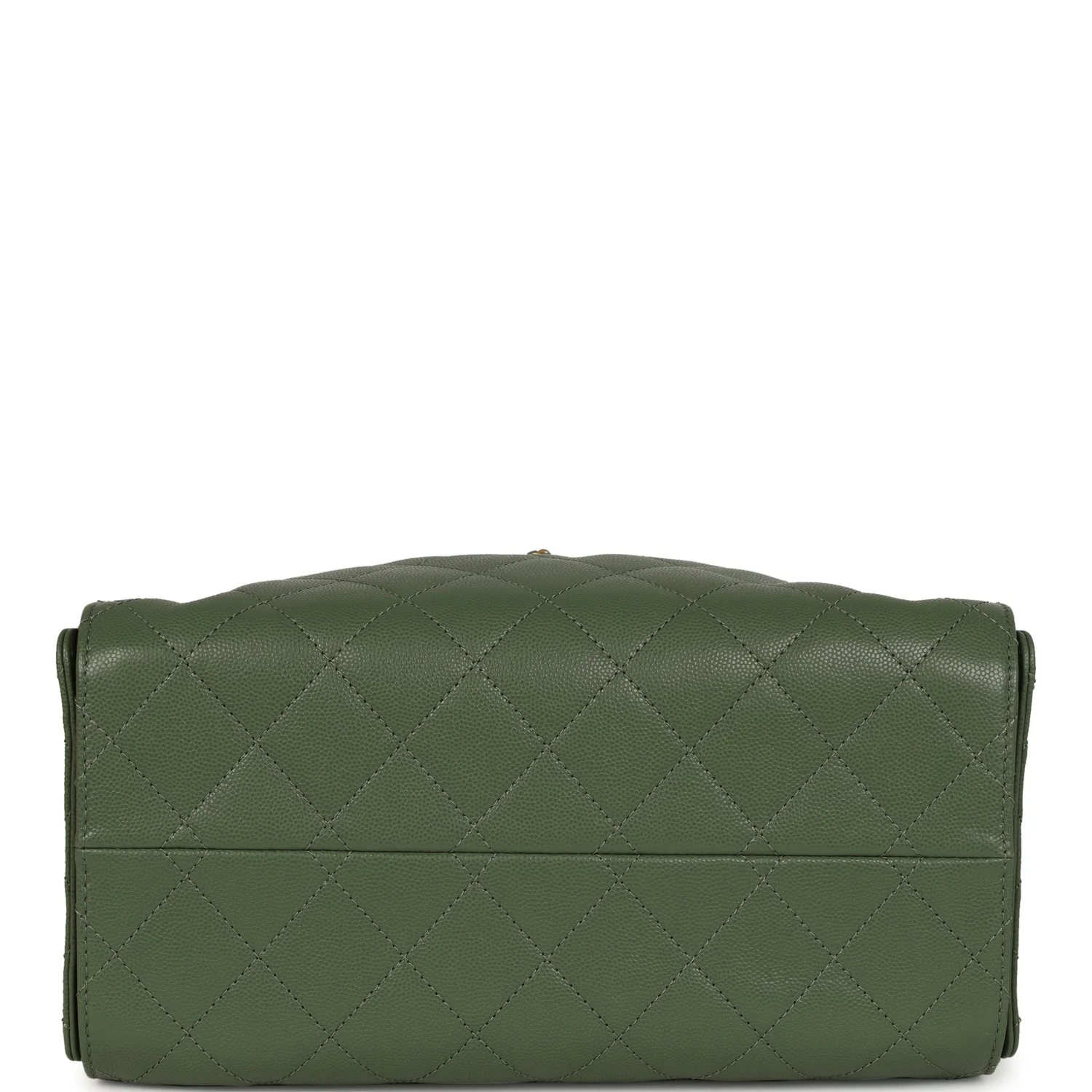 Chanel Small 25 Hobo Bag Khaki Caviar Antique Gold Hardware - Image 7