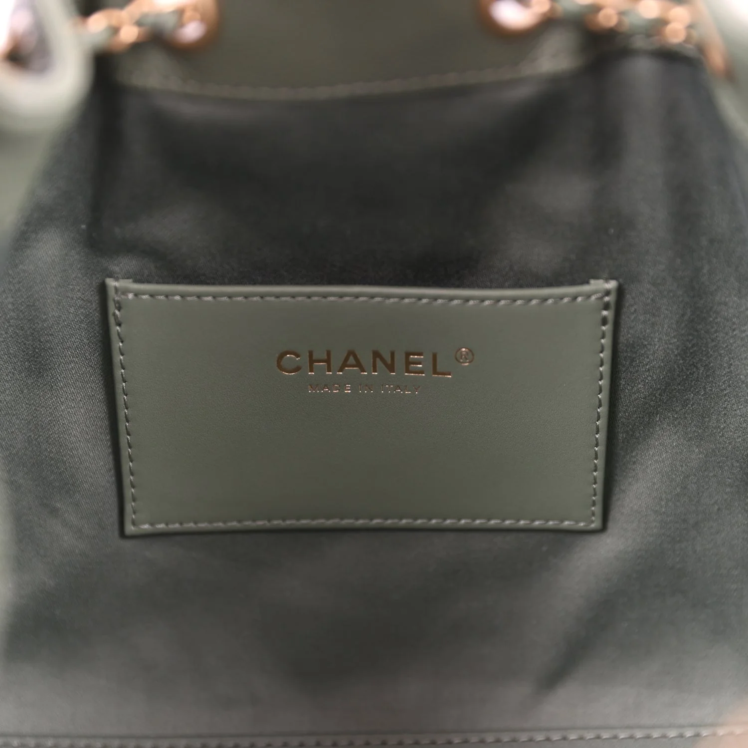 Chanel Small 25 Hobo Bag Khaki Caviar Antique Gold Hardware - Image 9