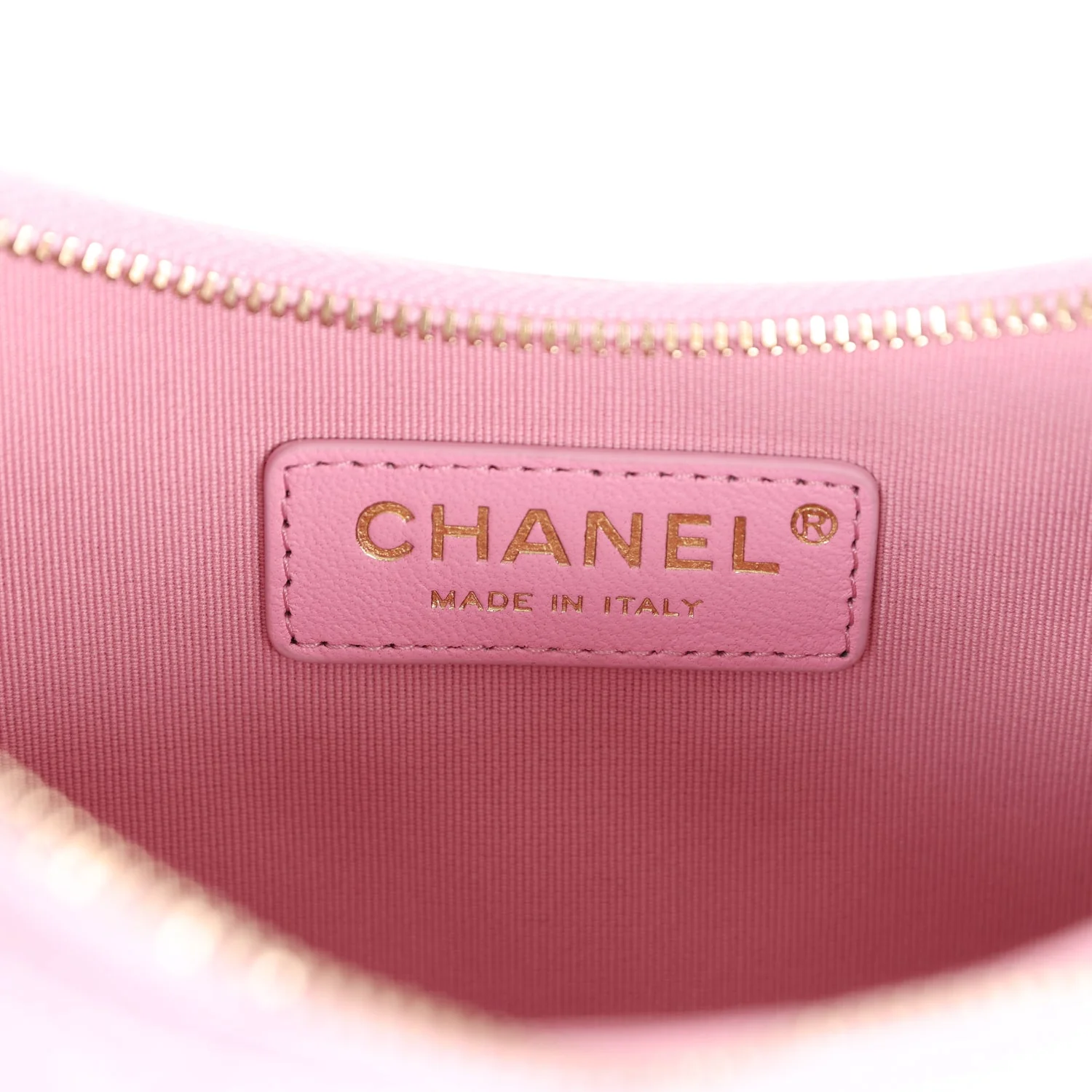 Chanel Small Chain Around Hobo Pink Lambskin Gold Hardware - Image 12