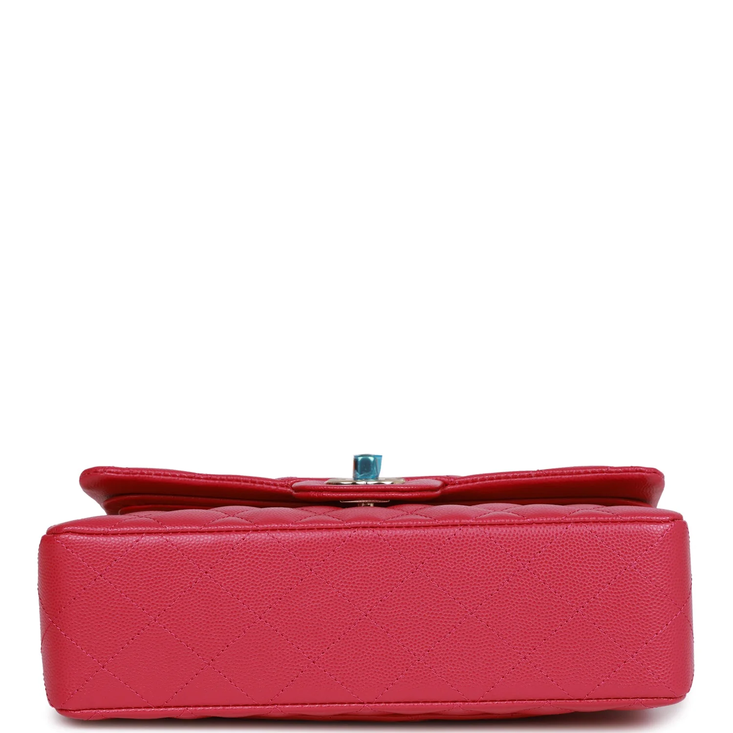 Chanel Small Classic Double Flap Fuchsia Caviar Light Gold Hardware - Image 6