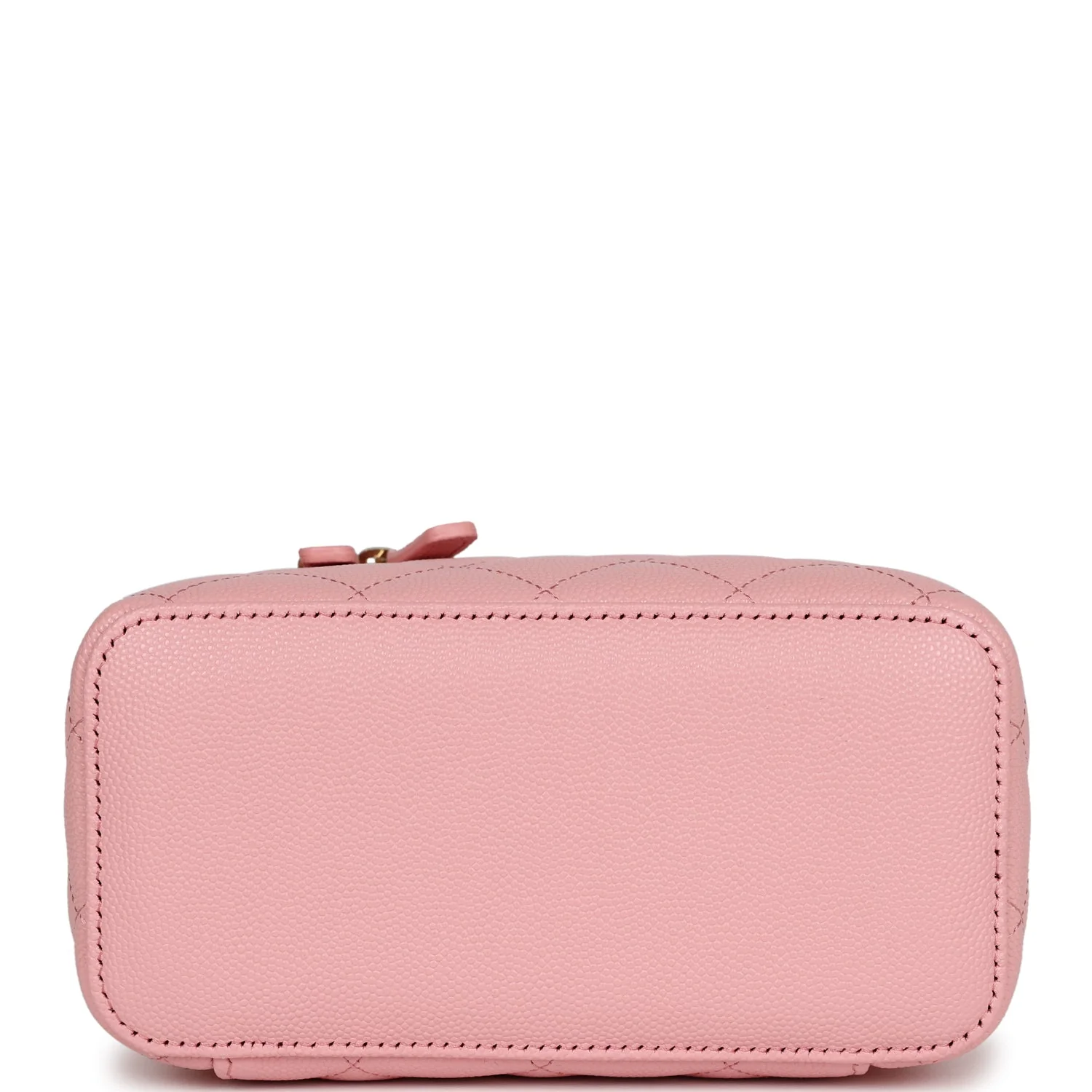Chanel Small Classic Vanity Case Pink Caviar Light Gold Hardware - Image 6