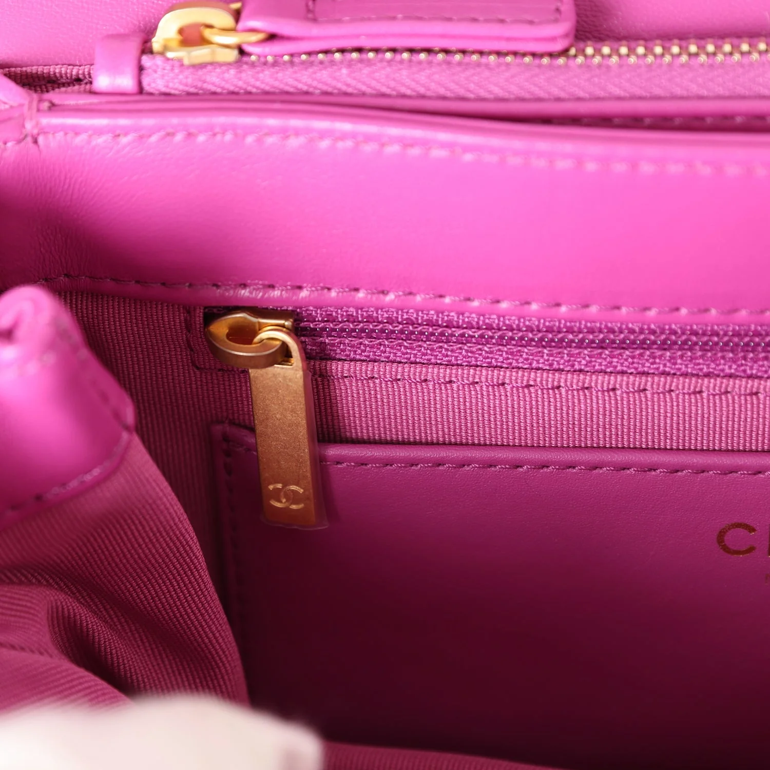 Chanel Small Crush Flap Bag Purple Shiny Aged Calfskin Brushed Gold Hardware - Image 11