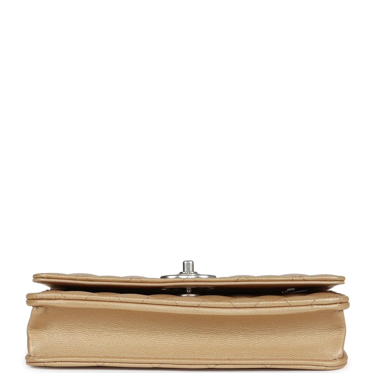 Chanel Wallet On Chain WOC Beige Iridescent Caviar Silver Hardware - Image 6