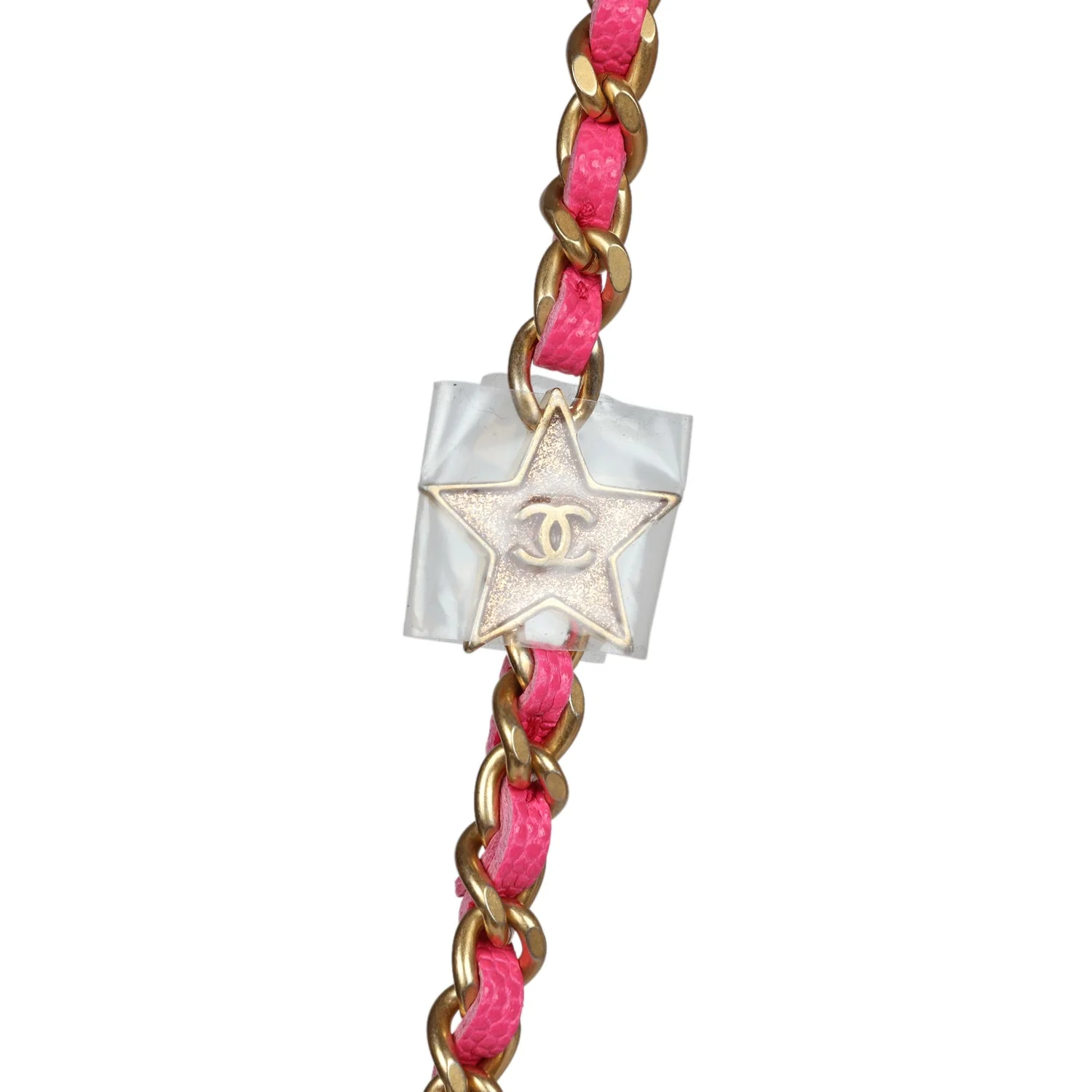 Chanel Wallet on Chain WOC Fuchsia Caviar Antique Gold Hardware - Image 8