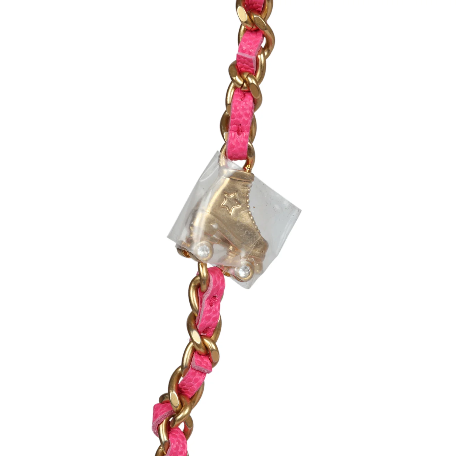 Chanel Wallet on Chain WOC Fuchsia Caviar Antique Gold Hardware - Image 9