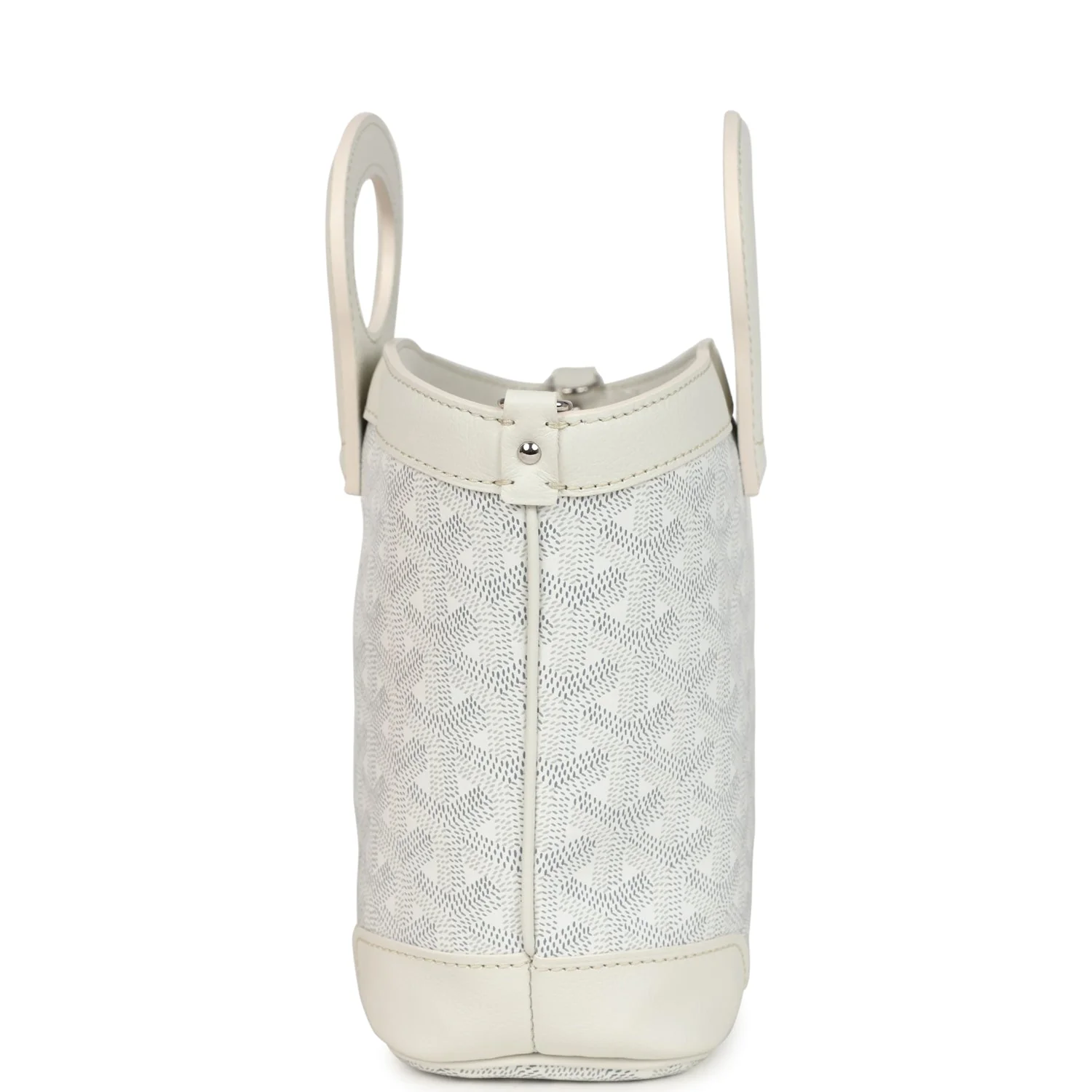 Goyard Goyardine Canvas White Beluga Mini Bag Palladium Hardware - Image 3