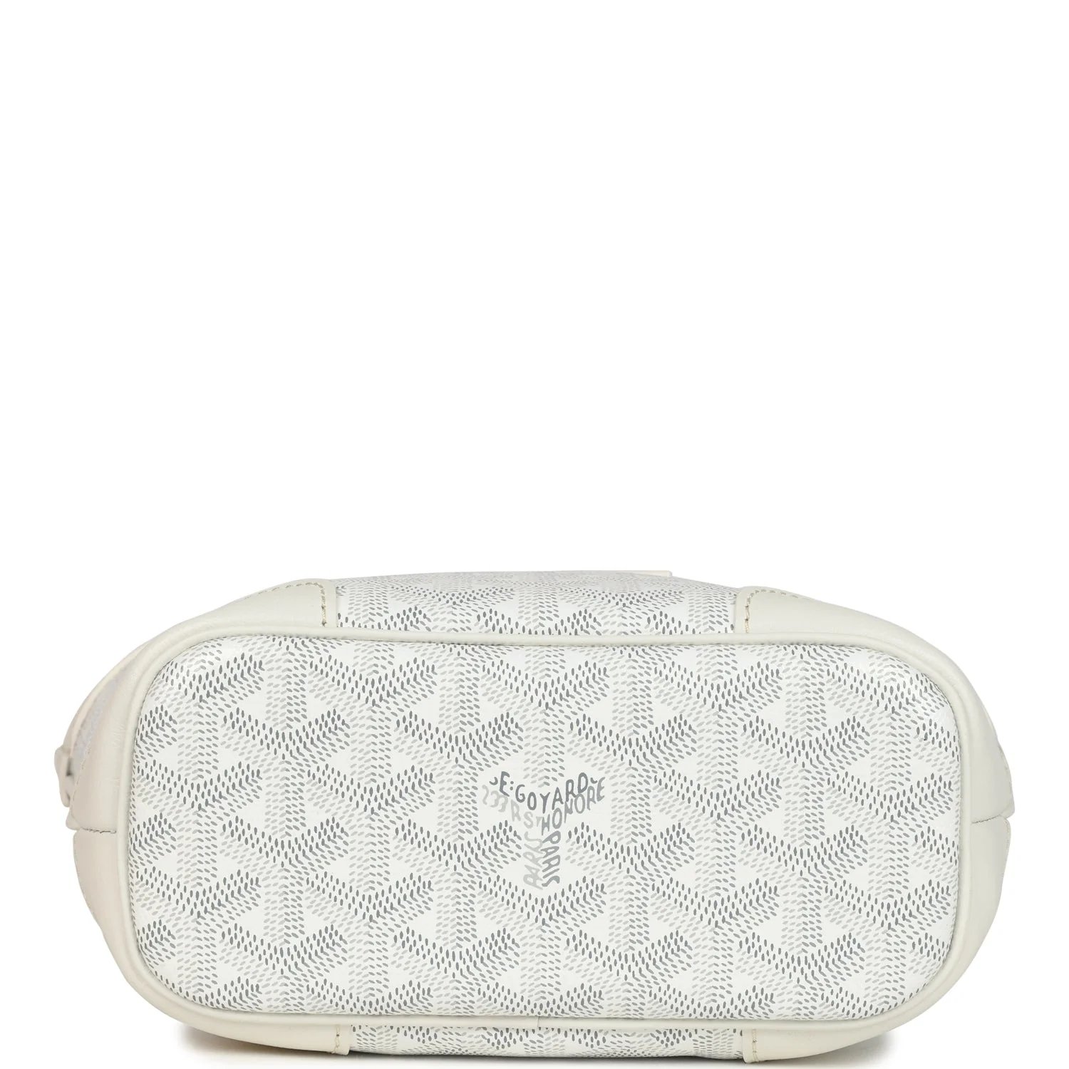 Goyard Goyardine Canvas White Beluga Mini Bag Palladium Hardware - Image 6