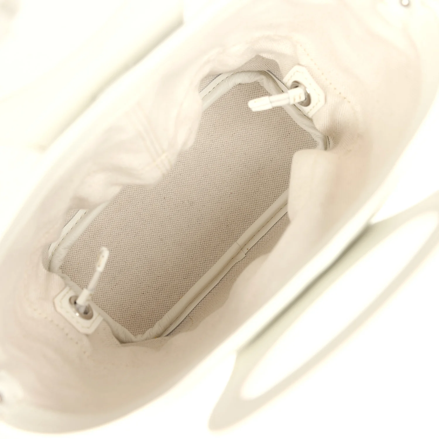 Goyard Goyardine Canvas White Beluga Mini Bag Palladium Hardware - Image 7