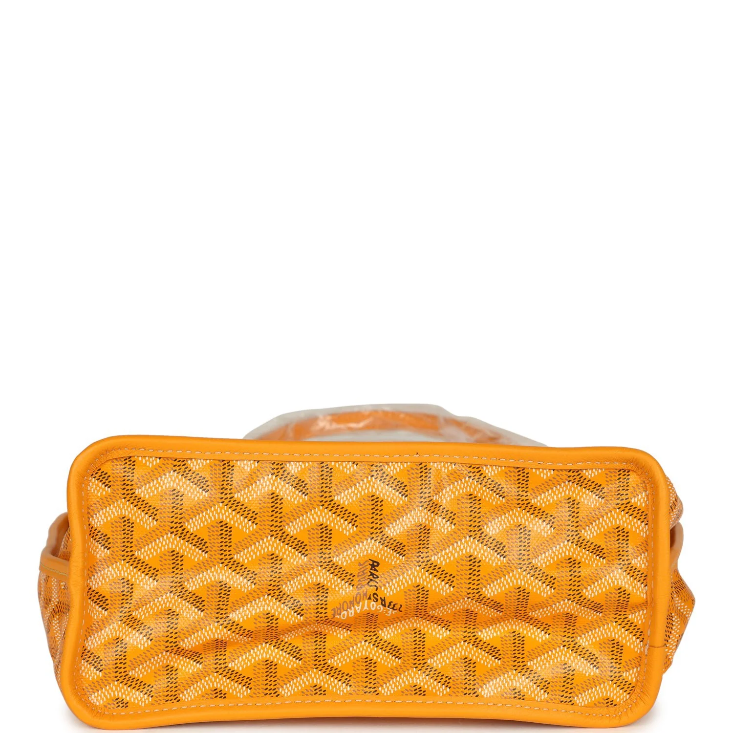 Goyard Goyardine Yellow Anjou Mini Bag Palladium Hardware - Image 7