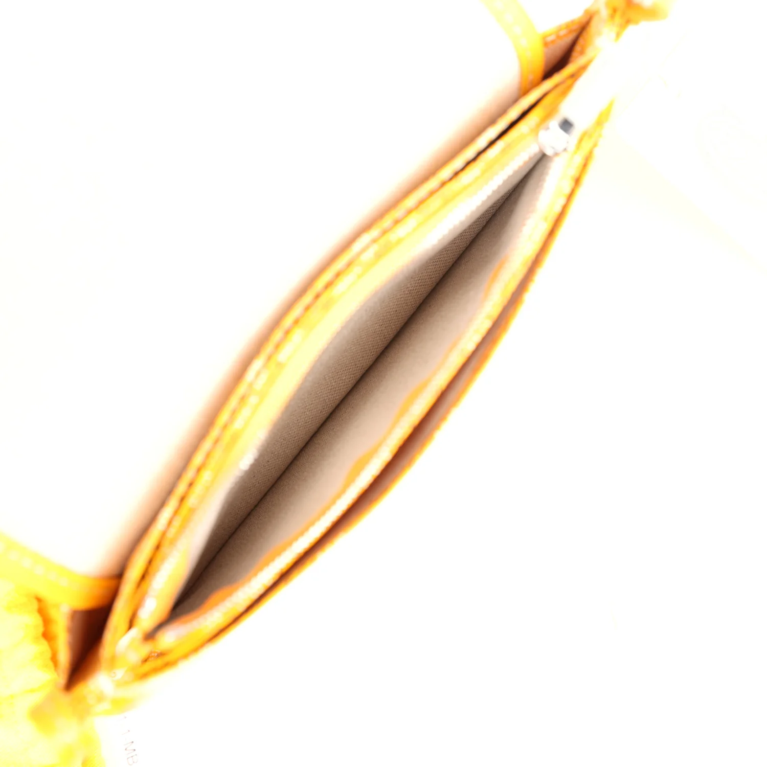 Goyard Plumet Pocket Wallet Yellow Goyardine Palladium Hardware - Image 10