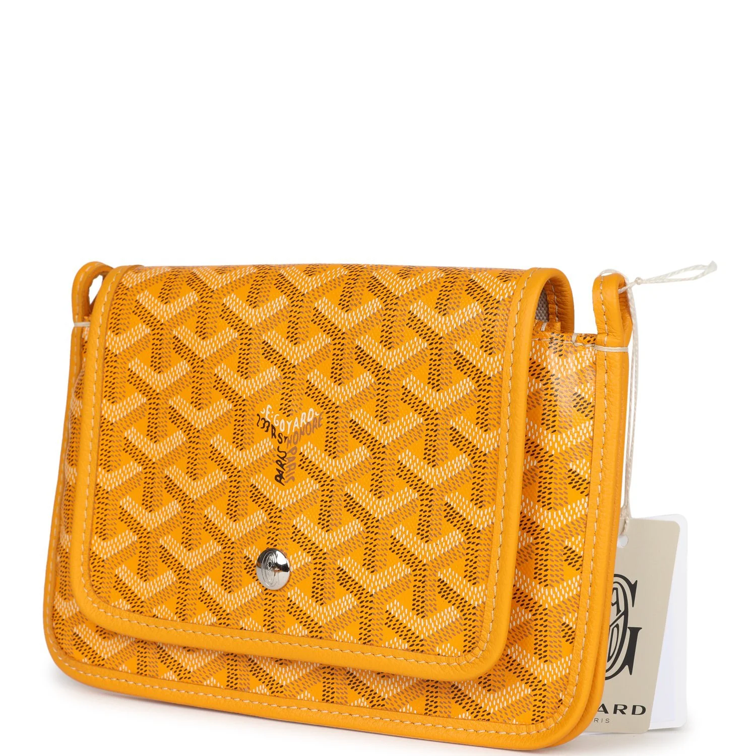 Goyard Plumet Pocket Wallet Yellow Goyardine Palladium Hardware - Image 4