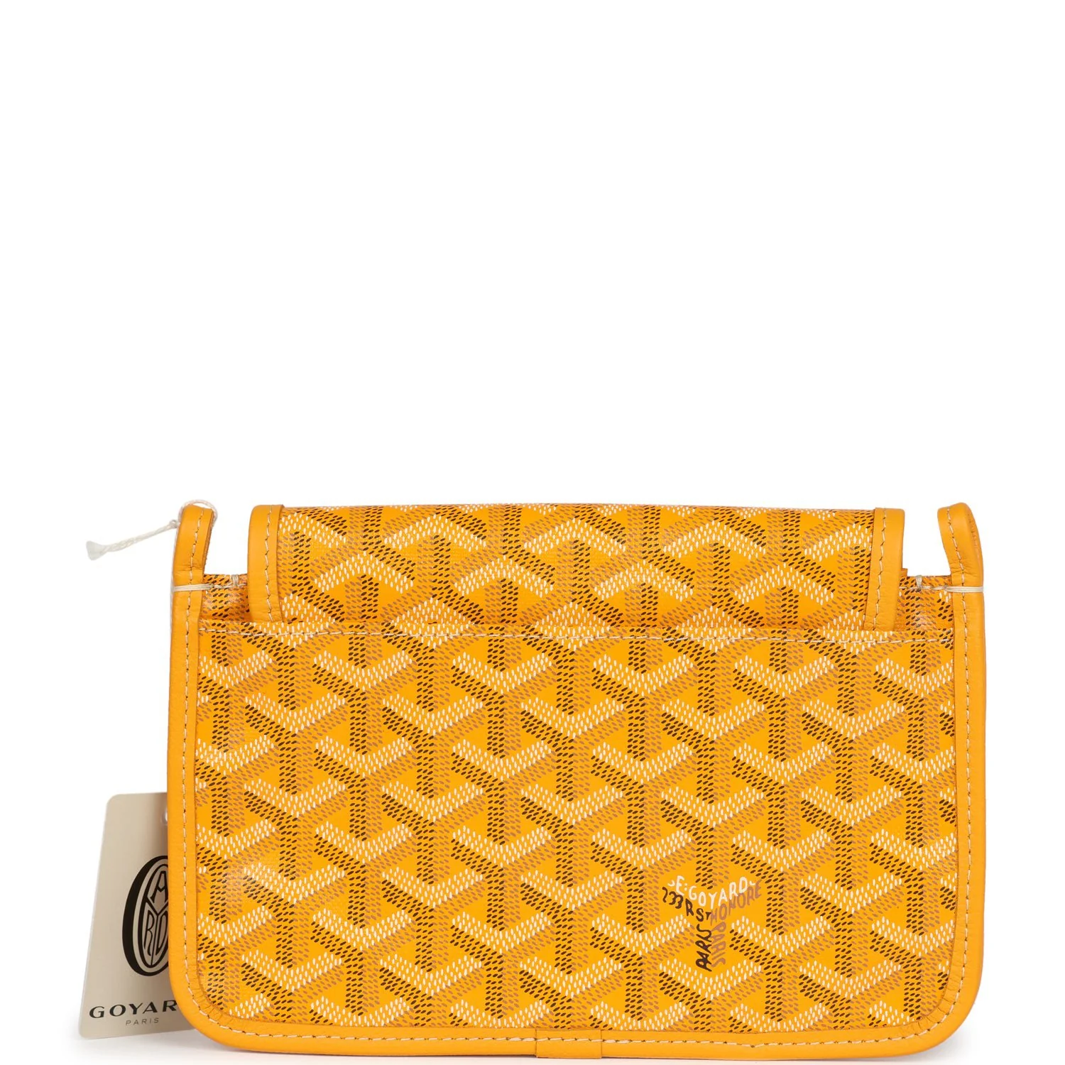 Goyard Plumet Pocket Wallet Yellow Goyardine Palladium Hardware - Image 5
