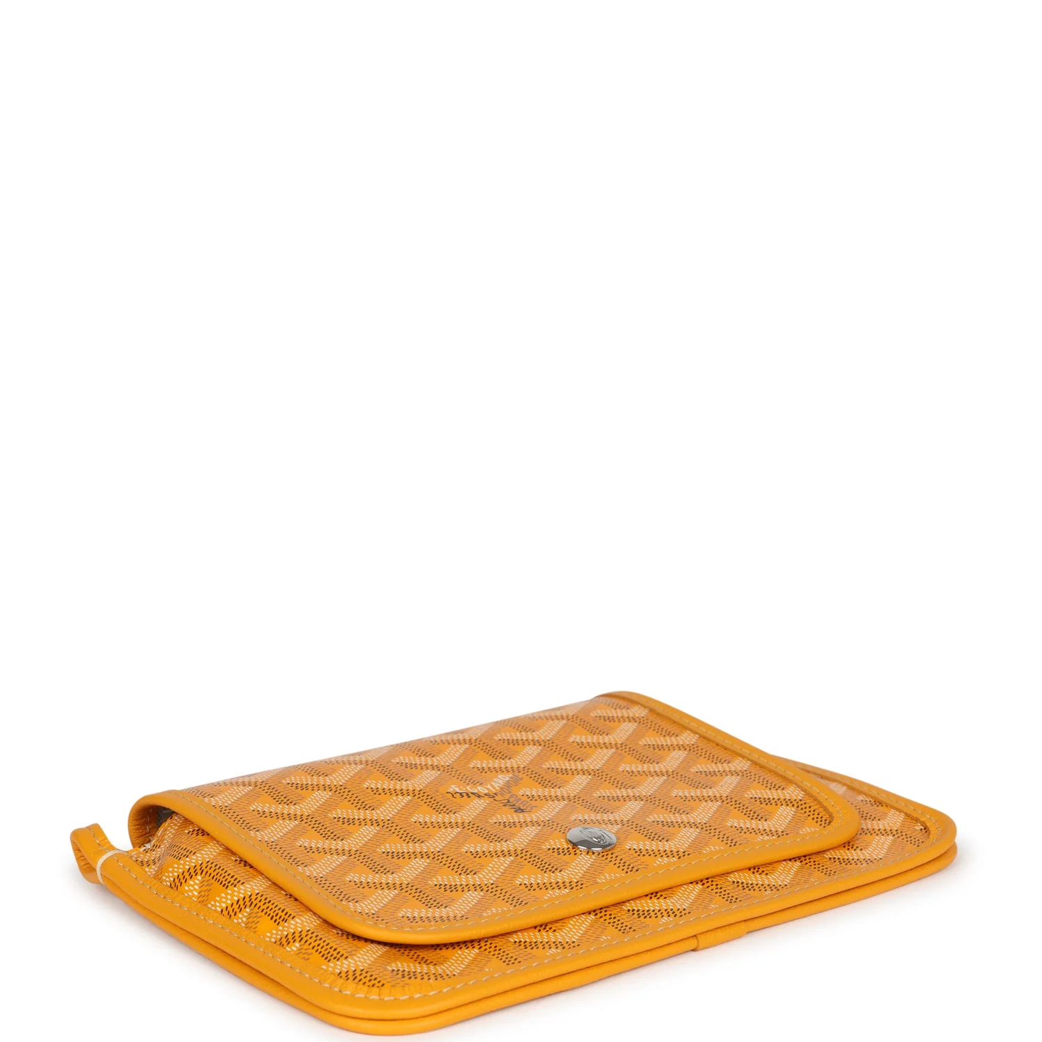 Goyard Plumet Pocket Wallet Yellow Goyardine Palladium Hardware - Image 6