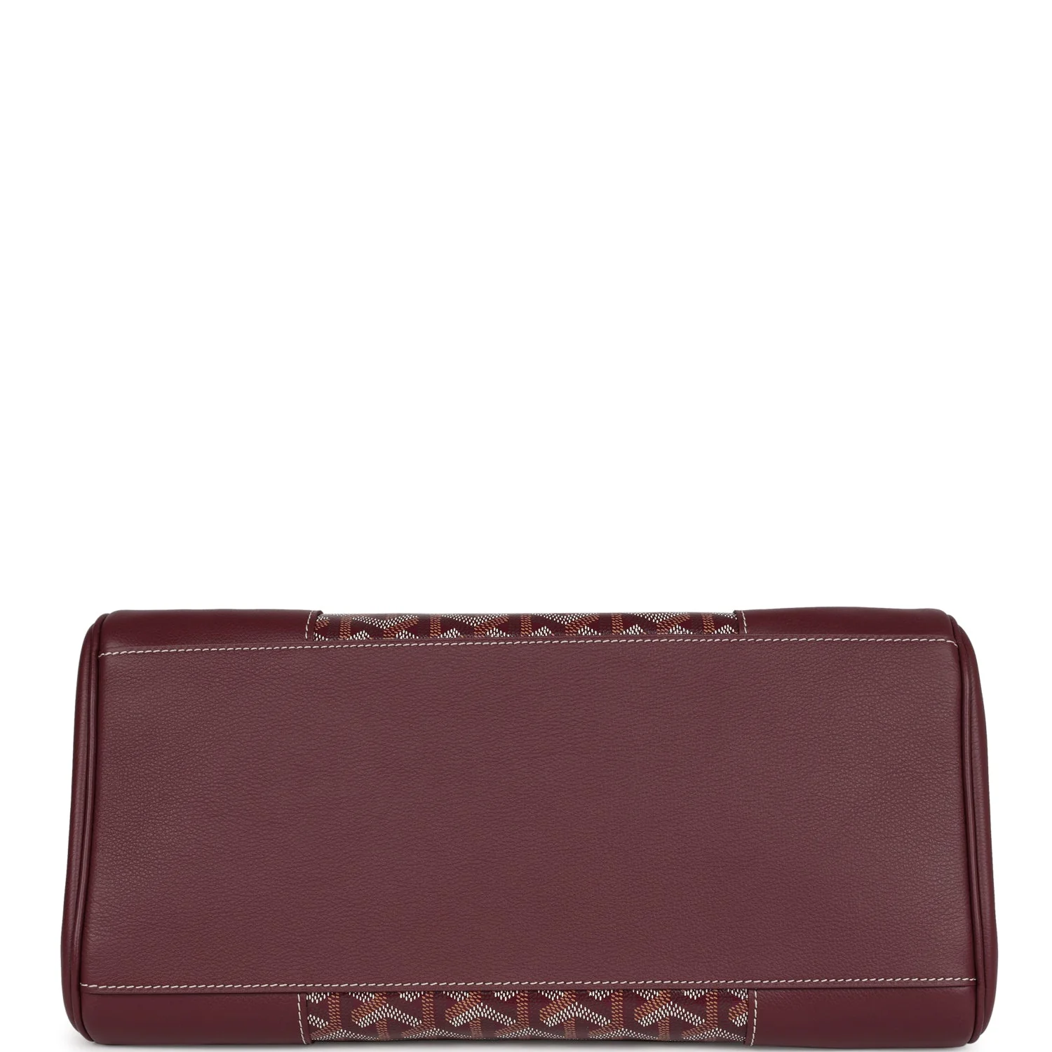 Goyard Saigon Tote Burgundy Goyardine Canvas Palladium Hardware - Image 7