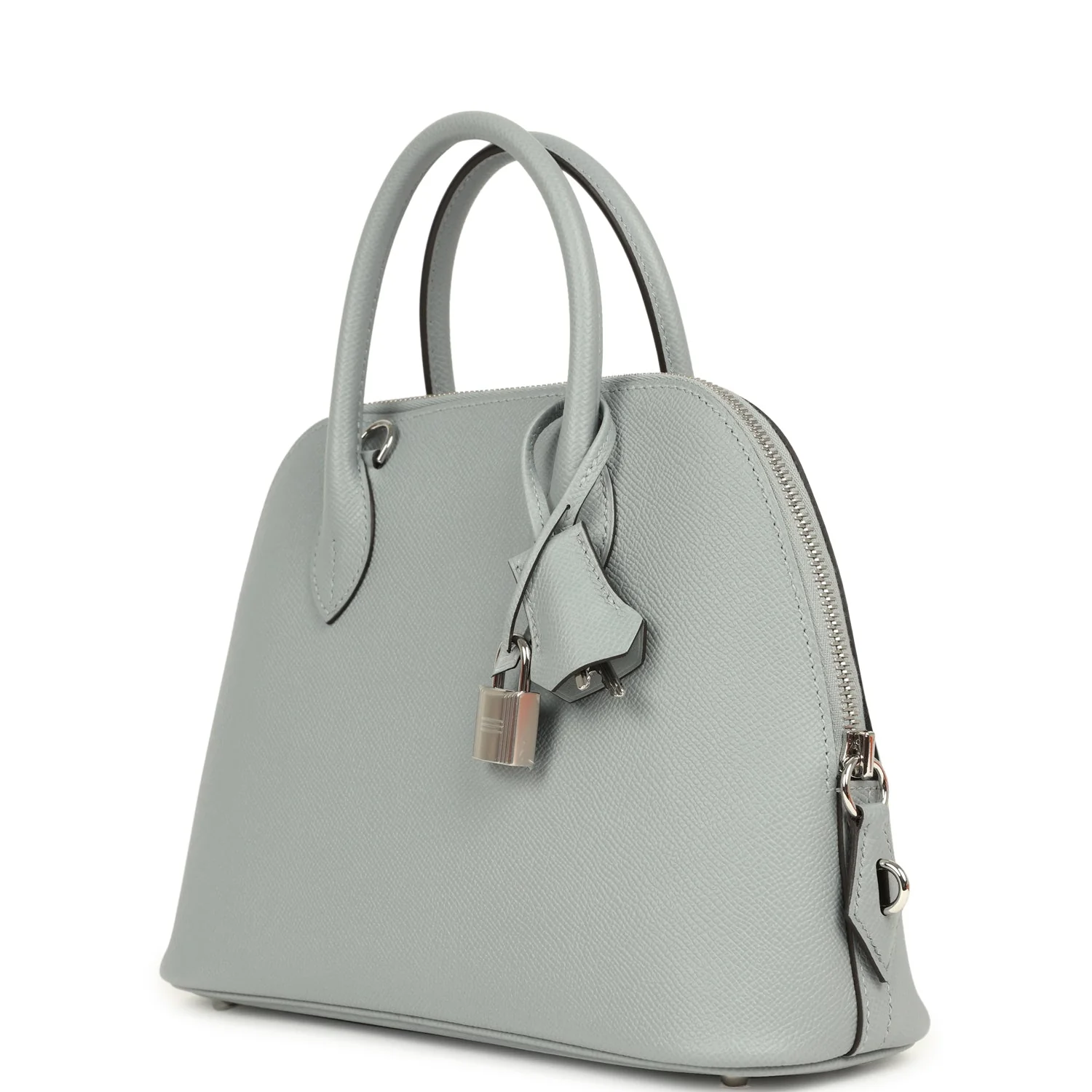Hermes 1923 Bolide 25 Gris Pantin Epsom Palladium Hardware - Image 5