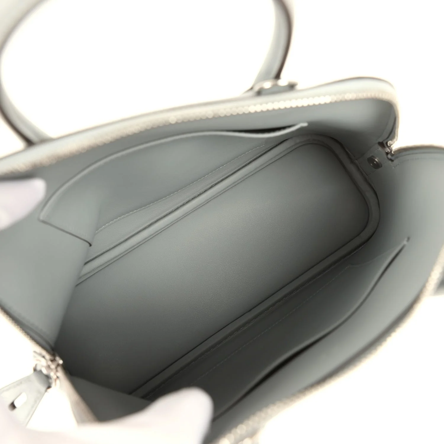 Hermes 1923 Bolide 25 Gris Pantin Epsom Palladium Hardware - Image 7