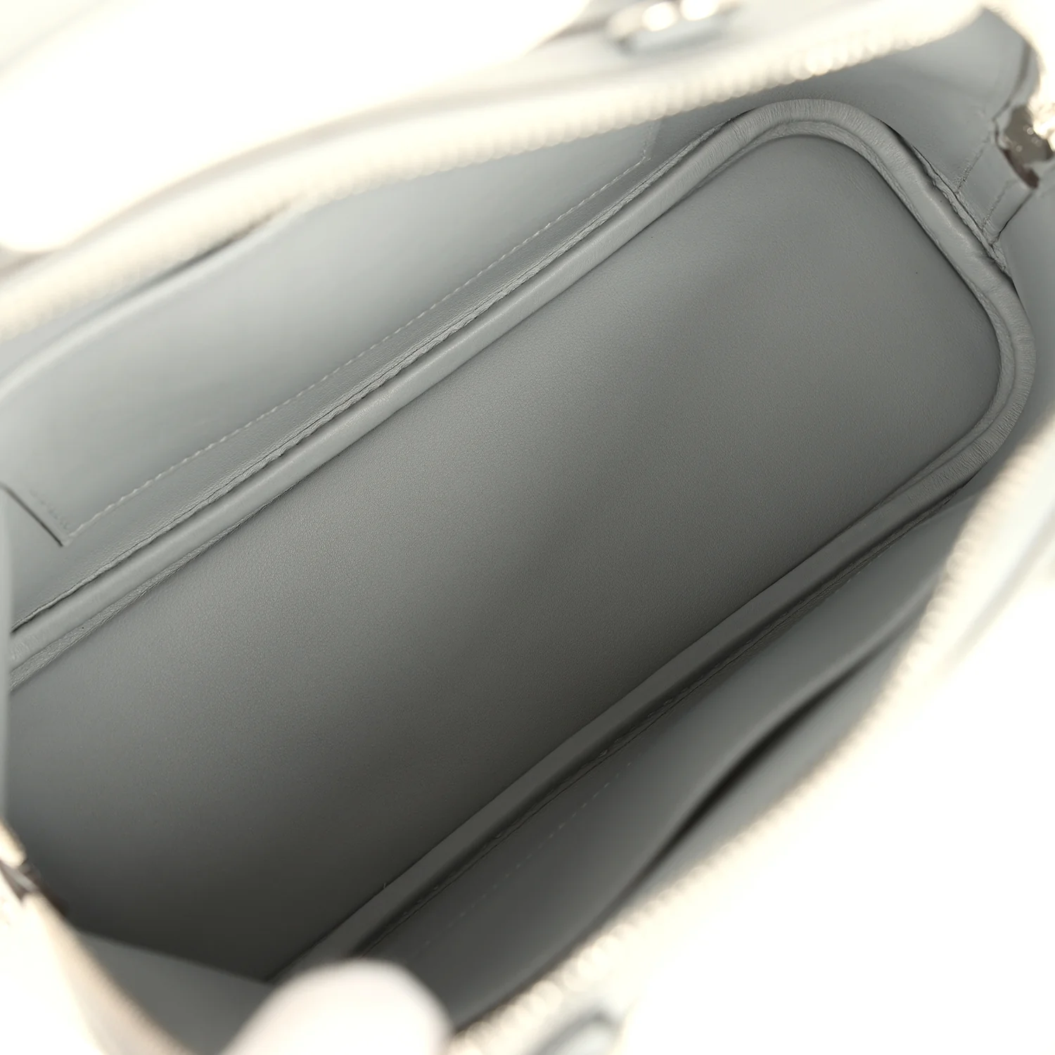 Hermes 1923 Bolide 25 Gris Pantin Epsom Palladium Hardware - Image 7