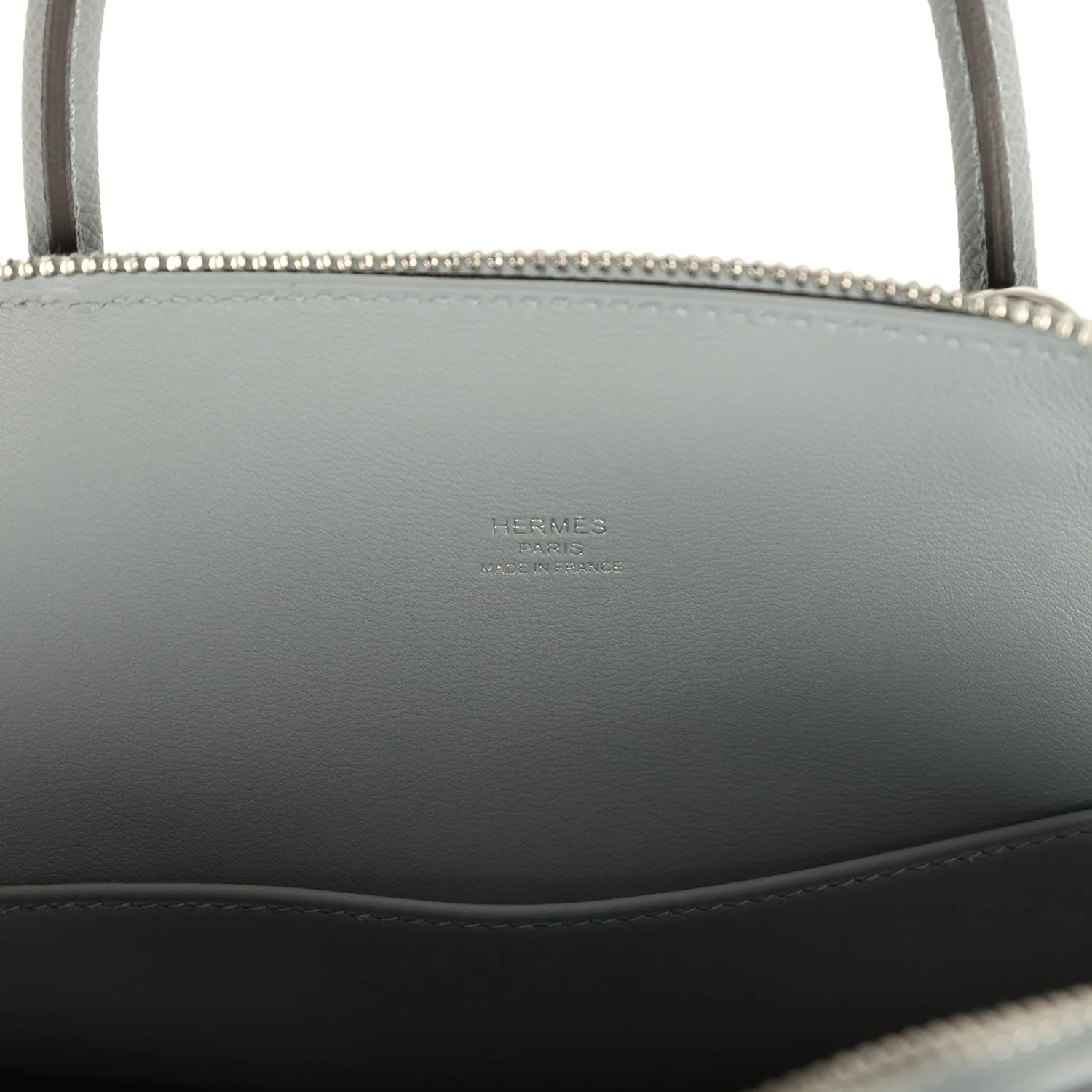 Hermes 1923 Bolide 25 Gris Pantin Epsom Palladium Hardware - Image 8