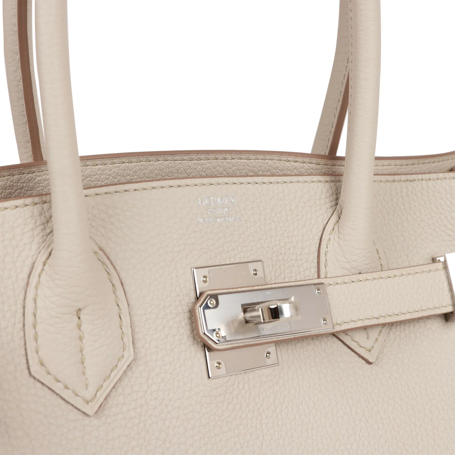 Hermes 3 En 1 Birkin 30 Beton Togo and Swift Palladium Hardware - Image 7