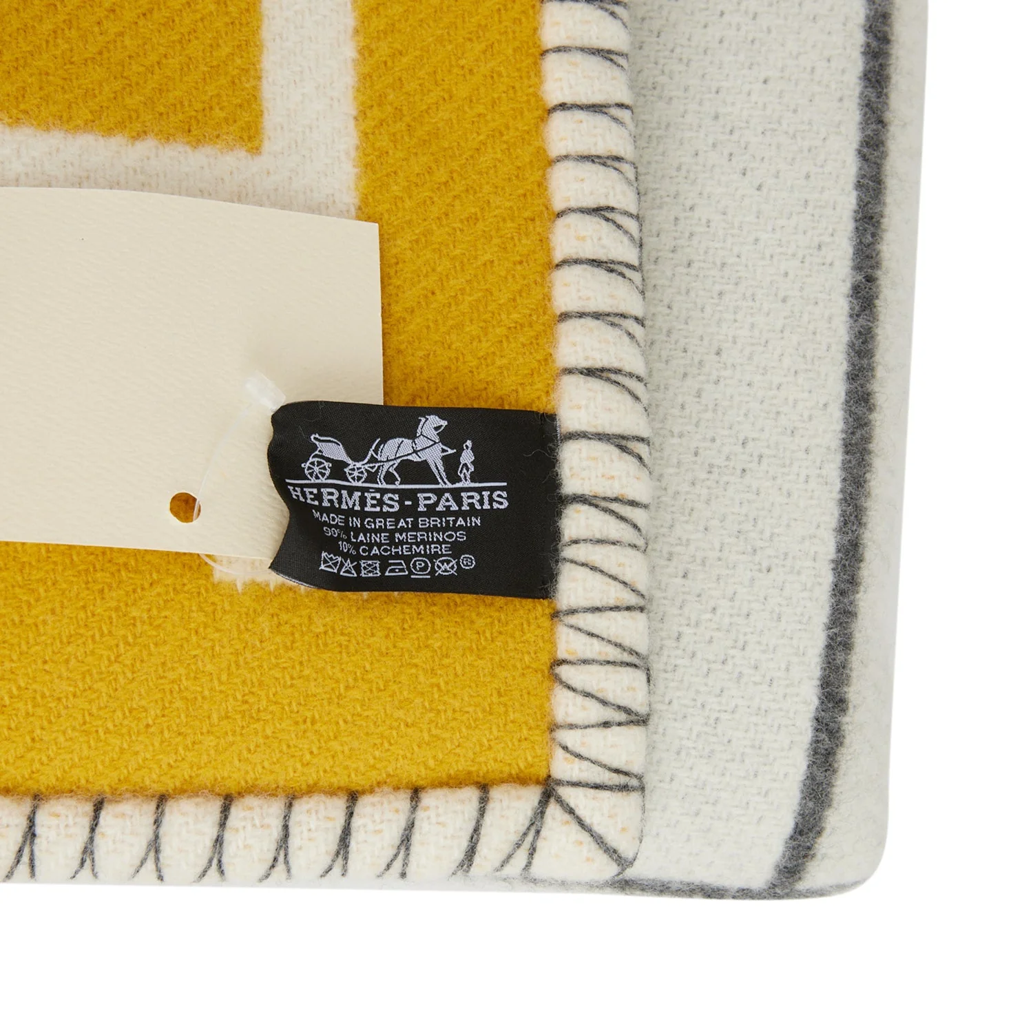 Hermes "Avalon III" Gris and Soleil Blanket - Image 4