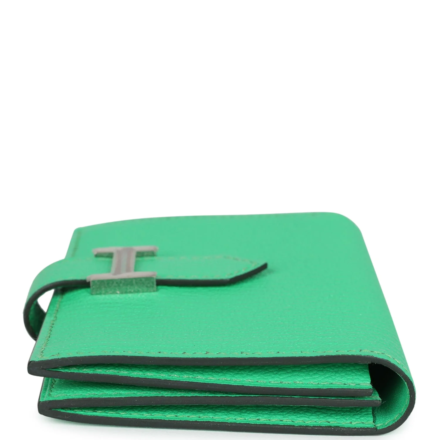 Hermes Bearn Card Holder Vert Comics Chevre Mysore Palladium Hardware - Image 3