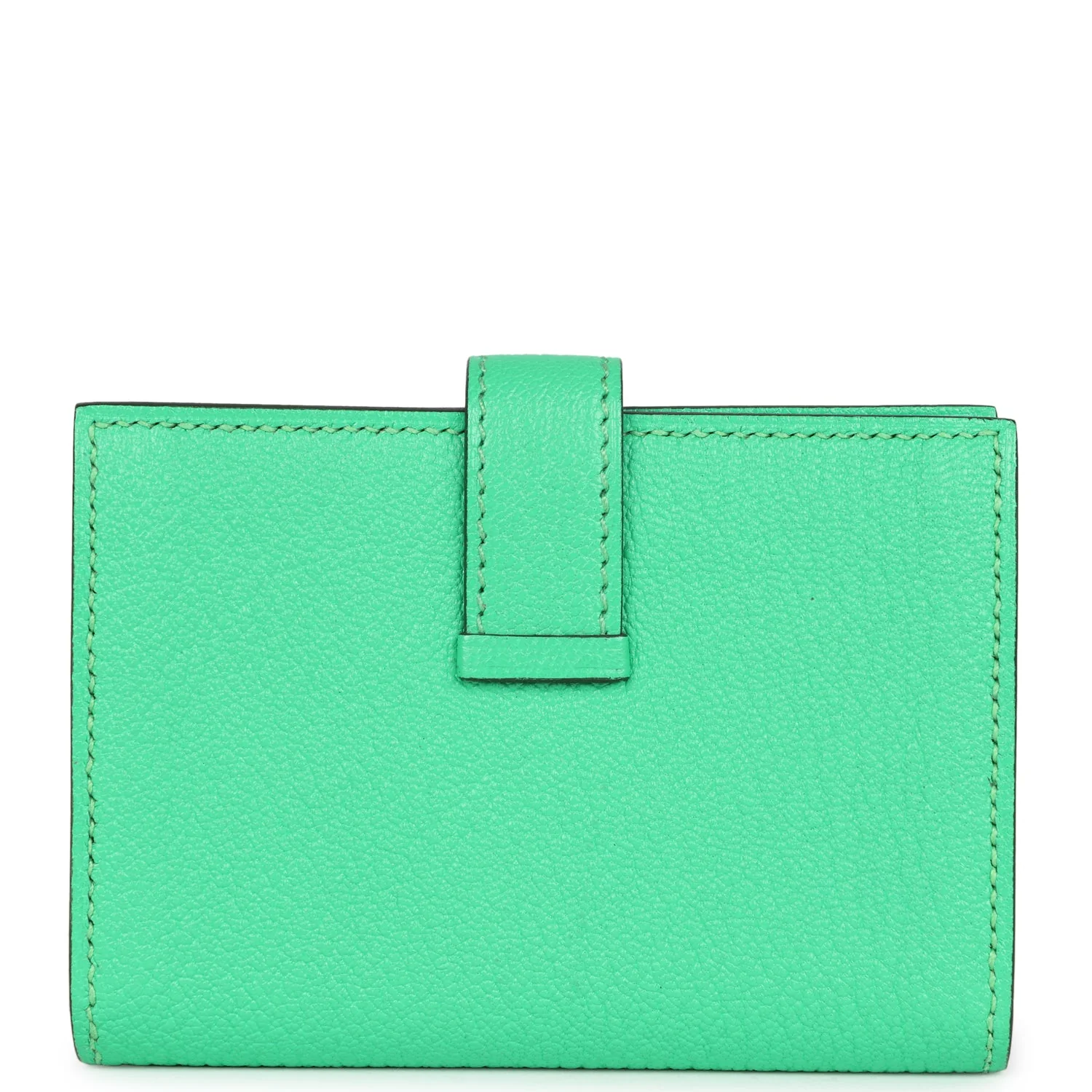 Hermes Bearn Card Holder Vert Comics Chevre Mysore Palladium Hardware - Image 4