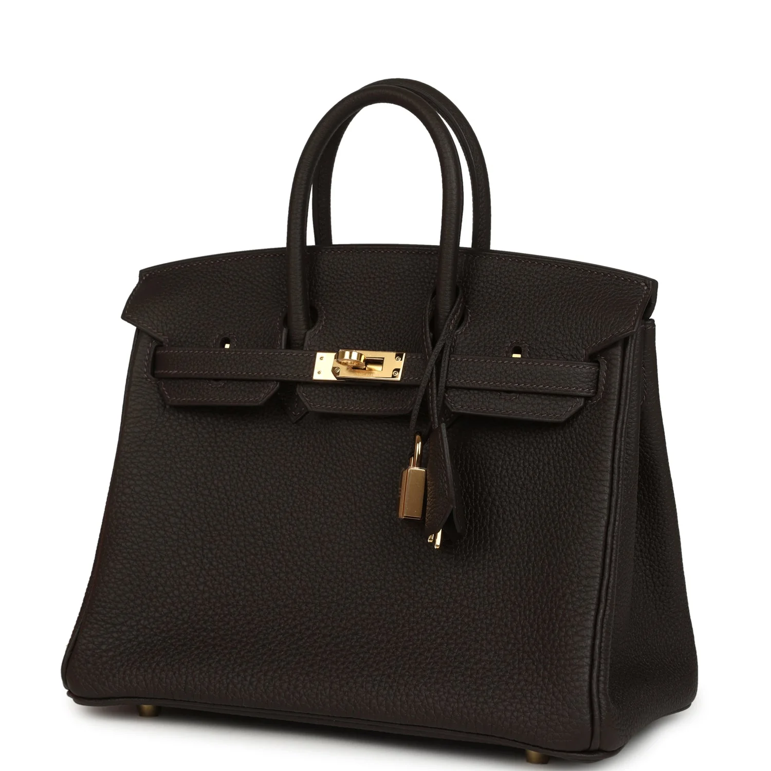 Hermes Birkin 25 Bai-Brun Togo Gold Hardware - Image 5